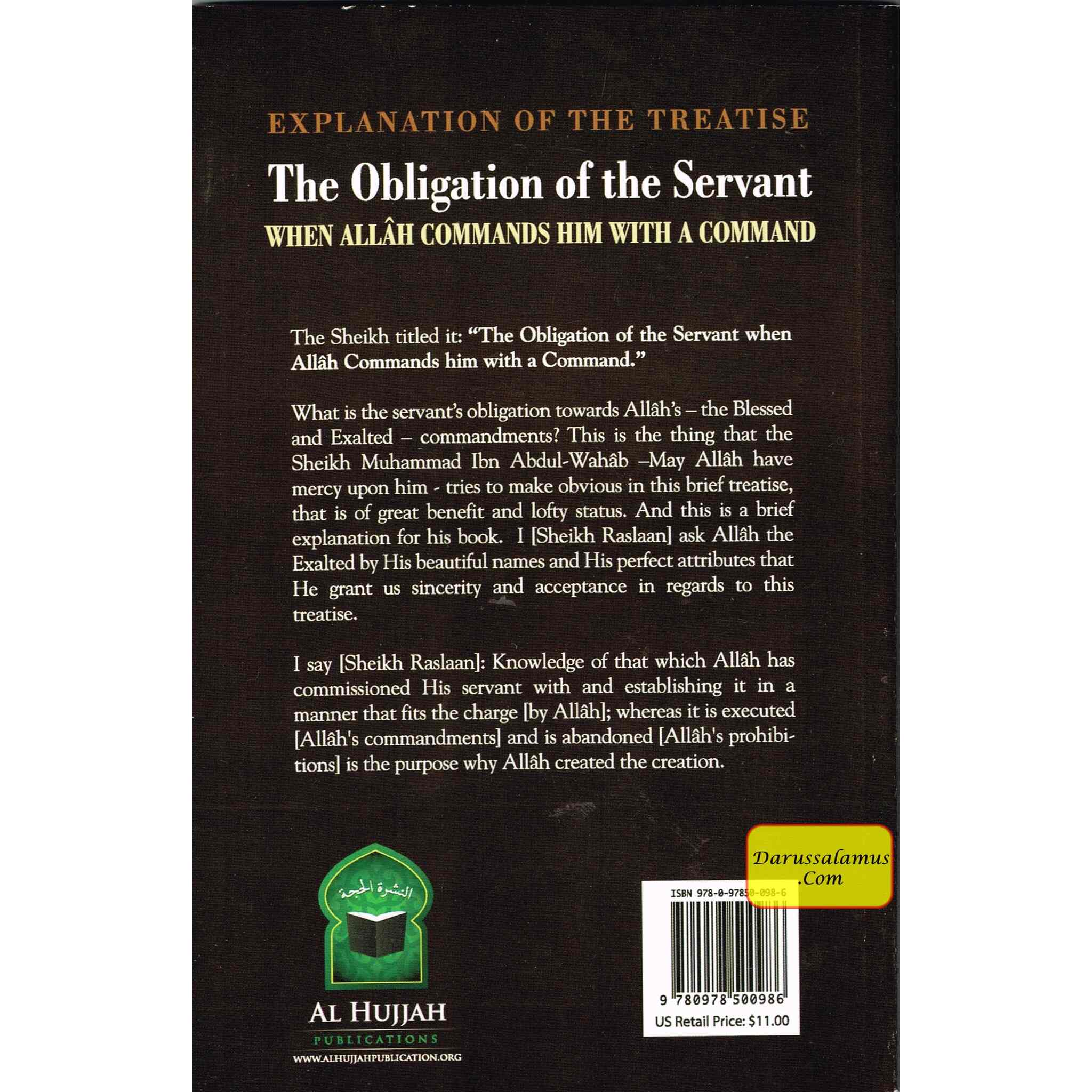 The Obligation of the Servant By Sh. Abdul Wahab、mySite、topwebapps