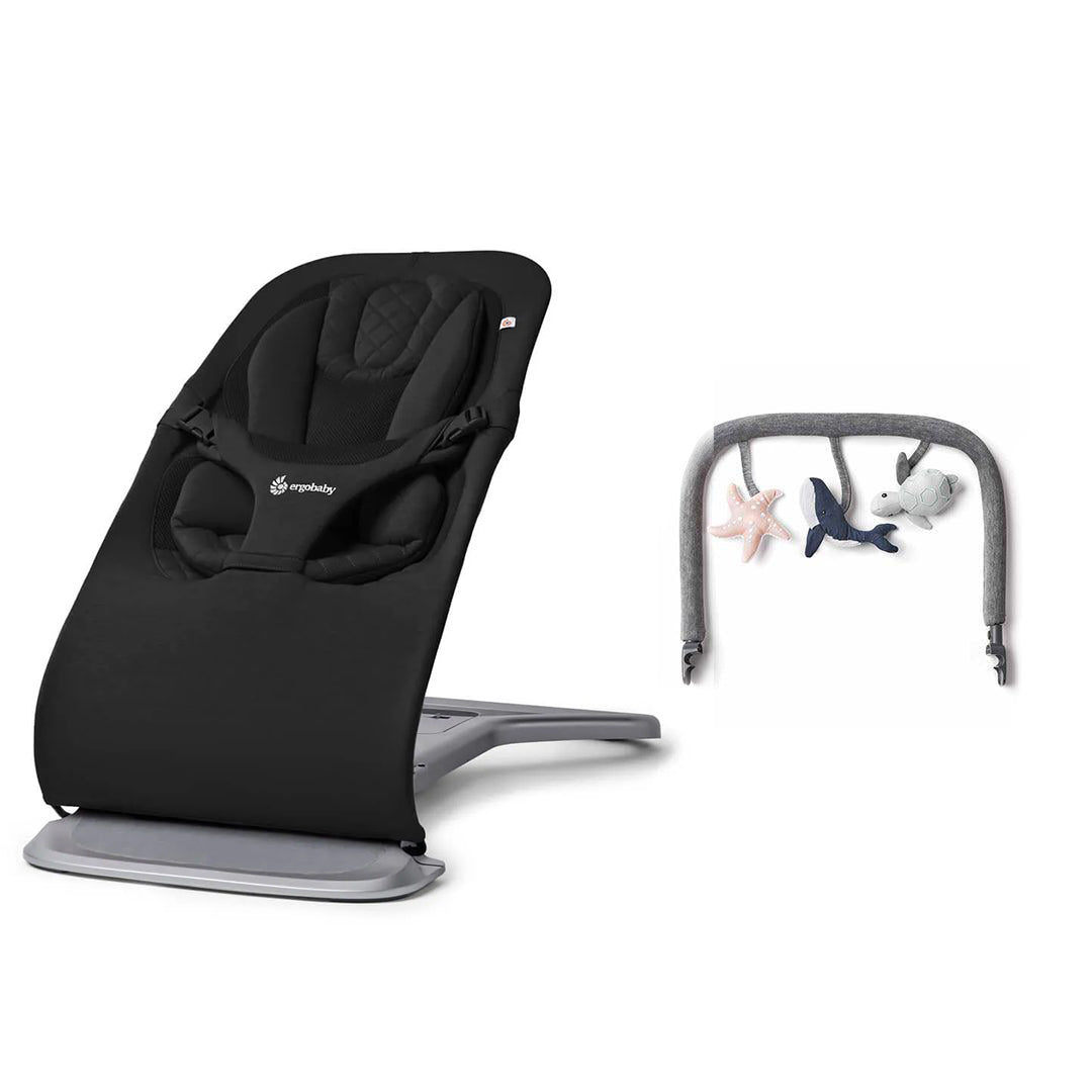  Ergobaby Evolve Baby Bouncer - Onyx Black、mySite、merchandisen