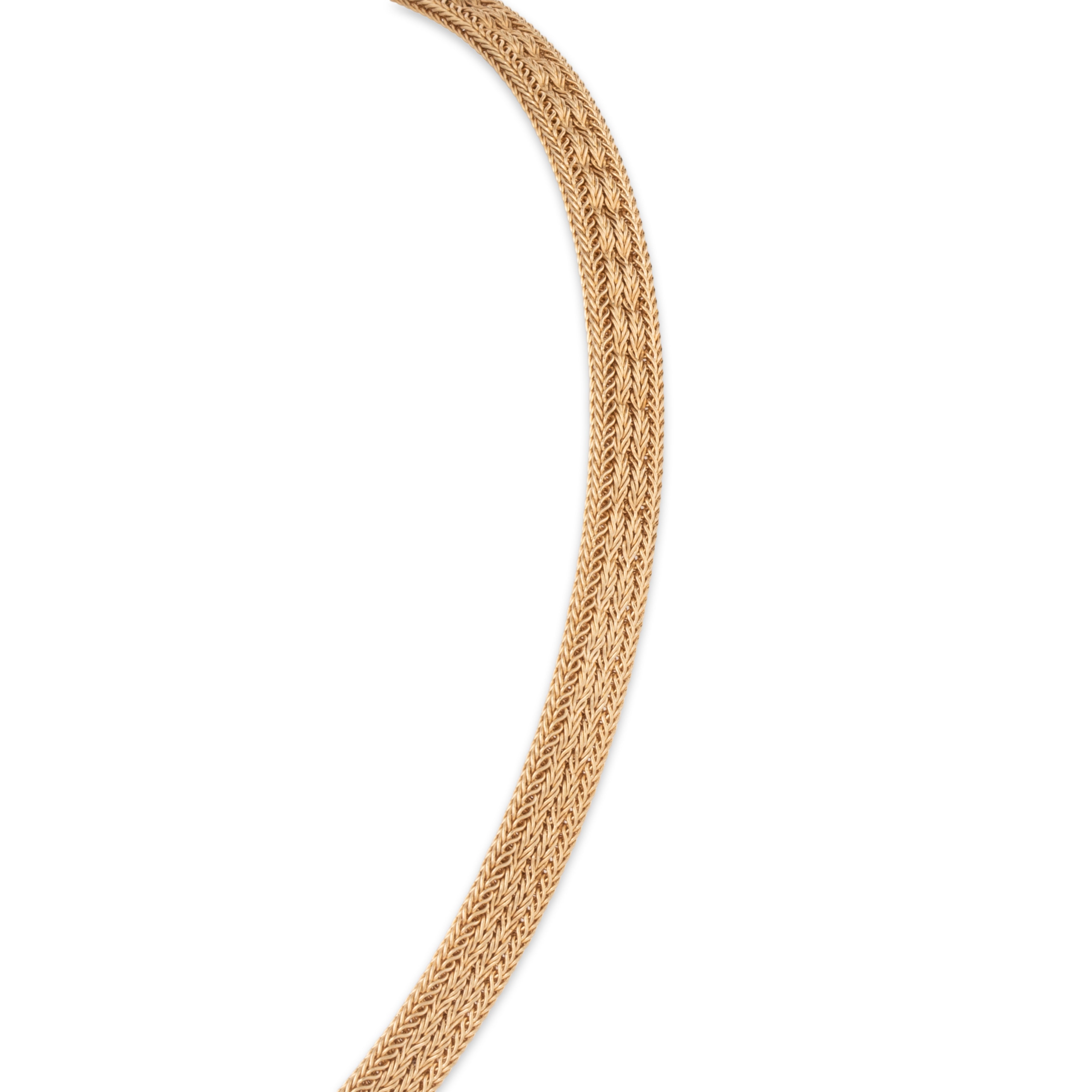 Vintage 14k Yellow Gold Unique Patterned Chain Statement Necklace 15、mySite、hinf8tx79