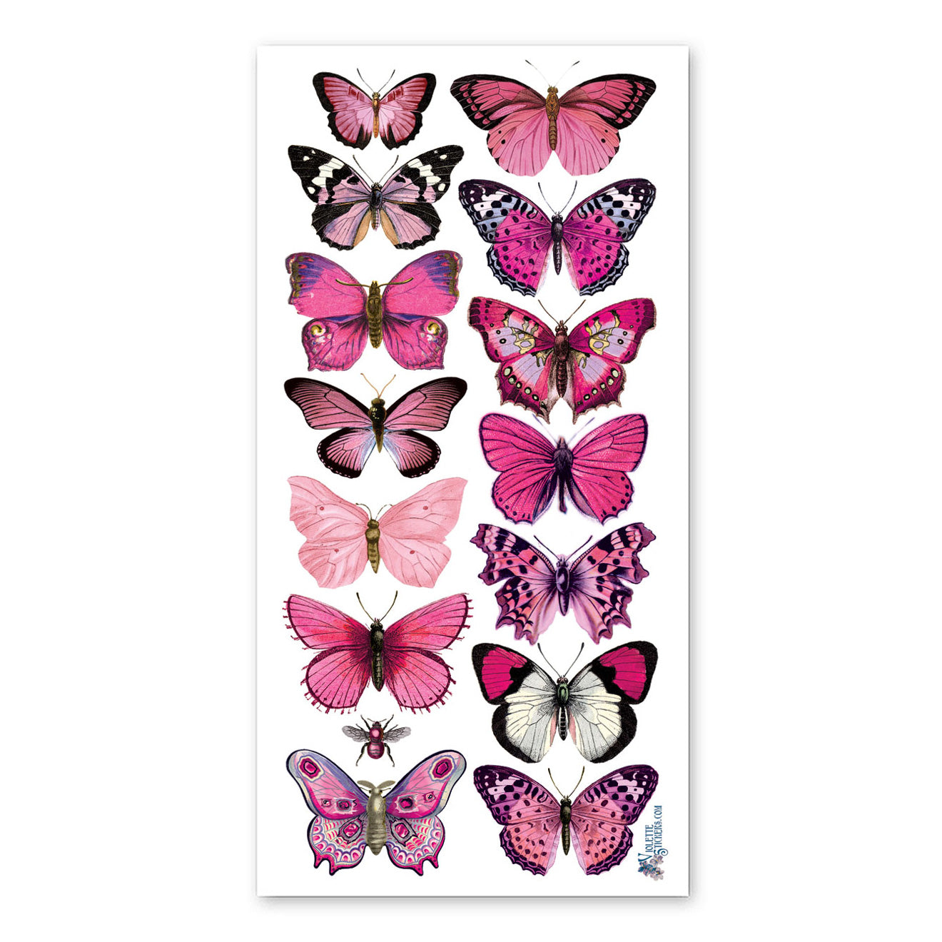  Pastel Pink Butterflies Stickers、mySite、ghnorth