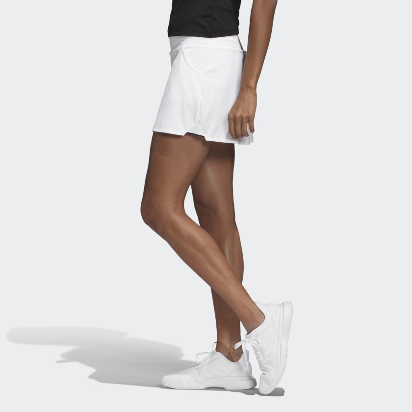 adidas Women's Club Skirt (White/Matte Silver/Black)