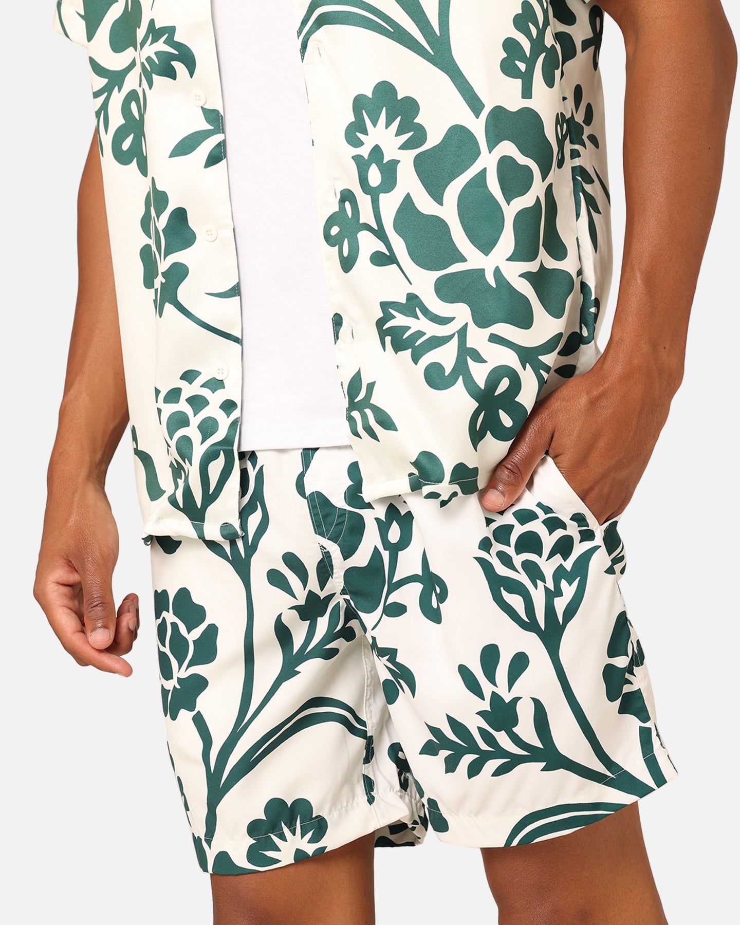 XXIII James Shorts Cream/Green、mySite、zt4zffjzw