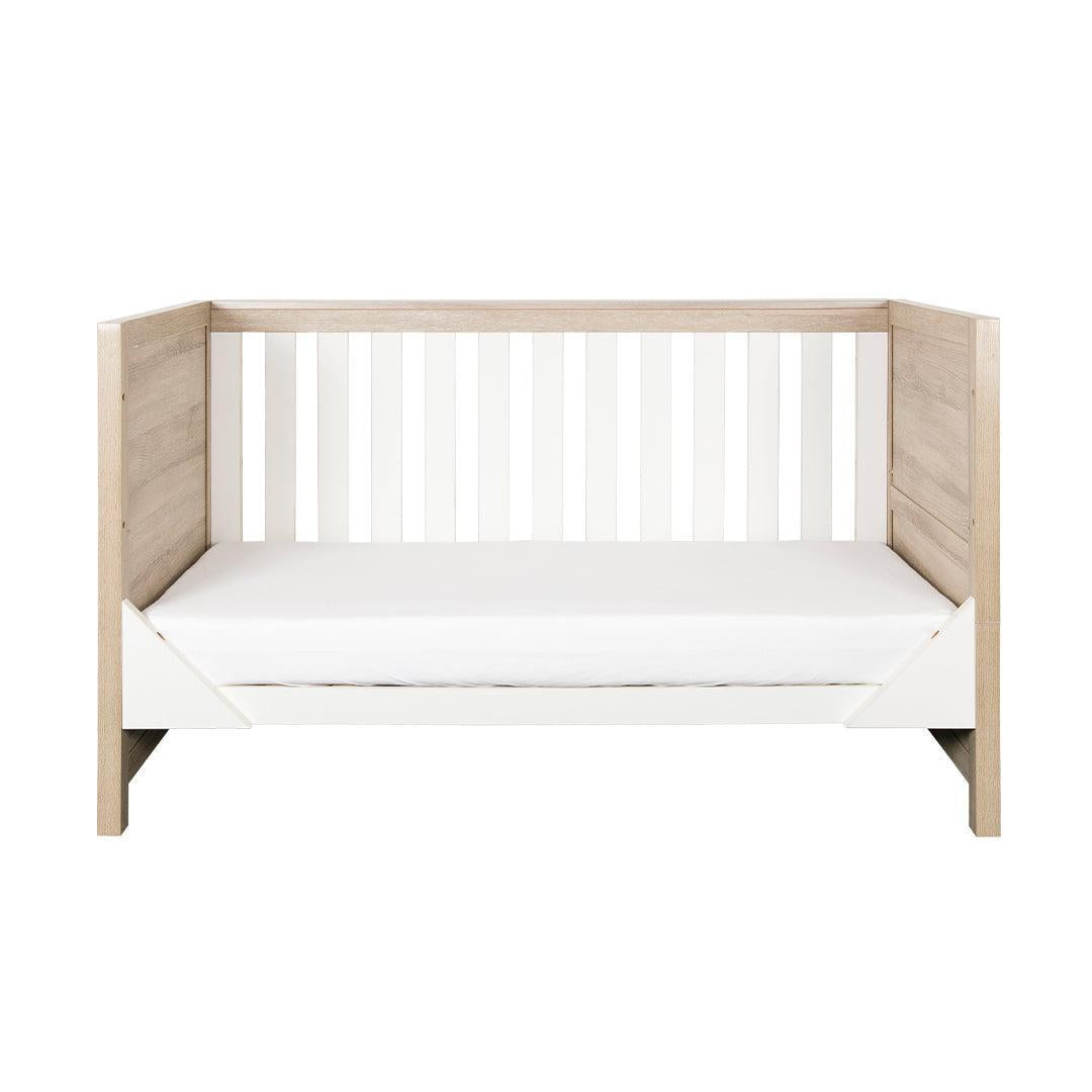  Tutti Bambini Modena 3 in 1 Cot Bed - White/Oak、mySite、merchandisen