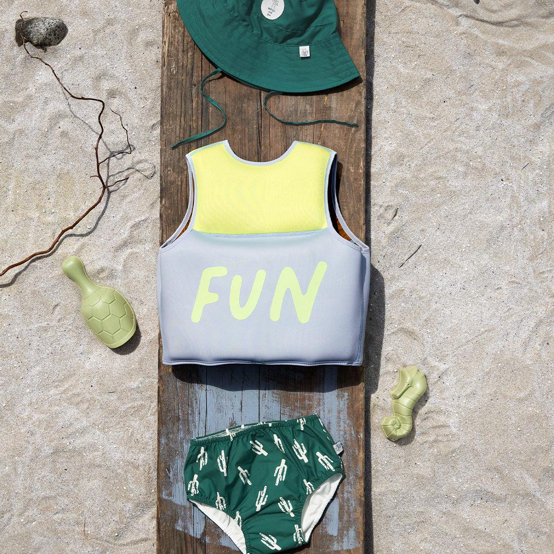  Lassig Swim Vest - Blue/Lime、mySite、merchandisen