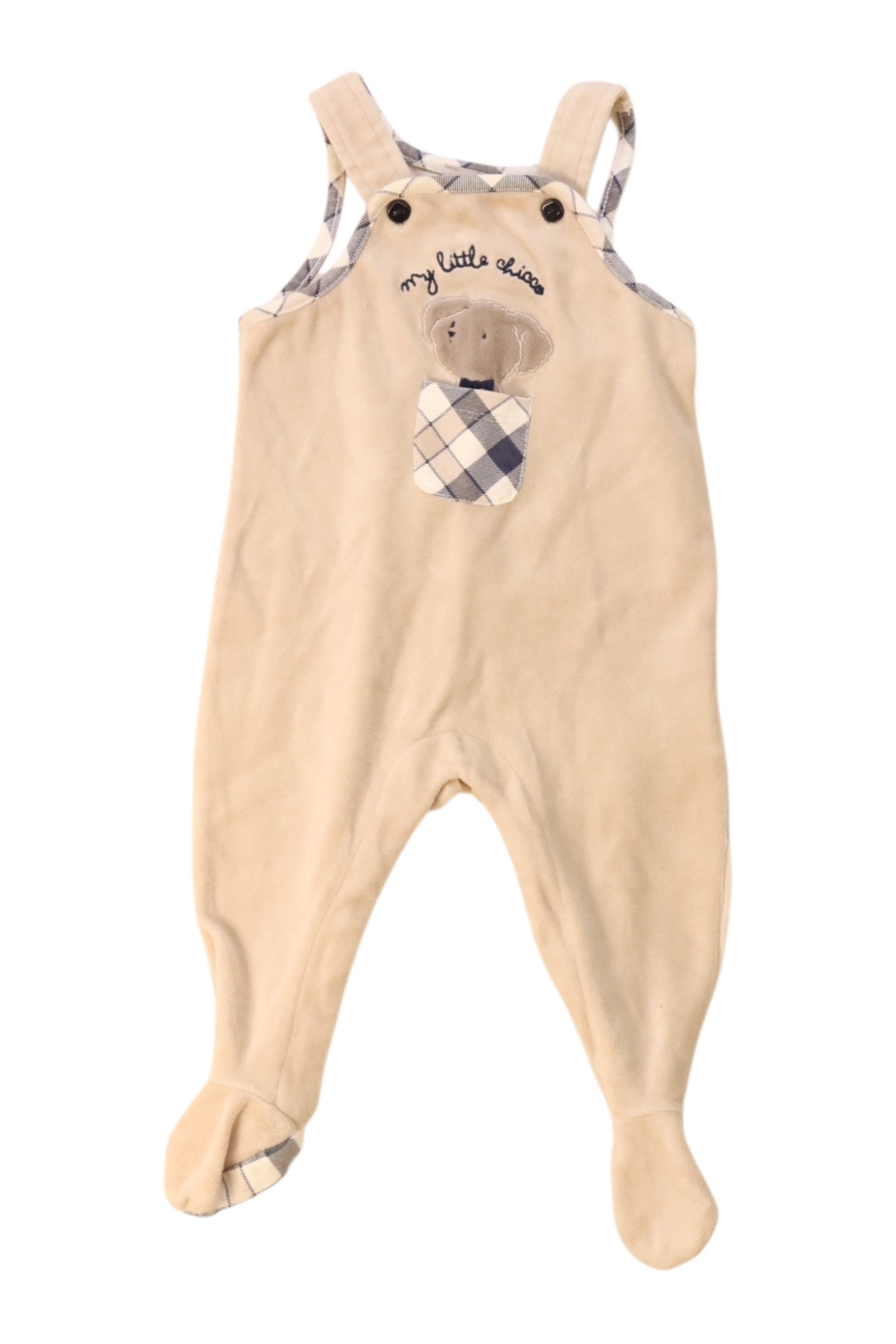 Chicco Bear Embroidered Overalls 3-6M、mySite、g9winljtr