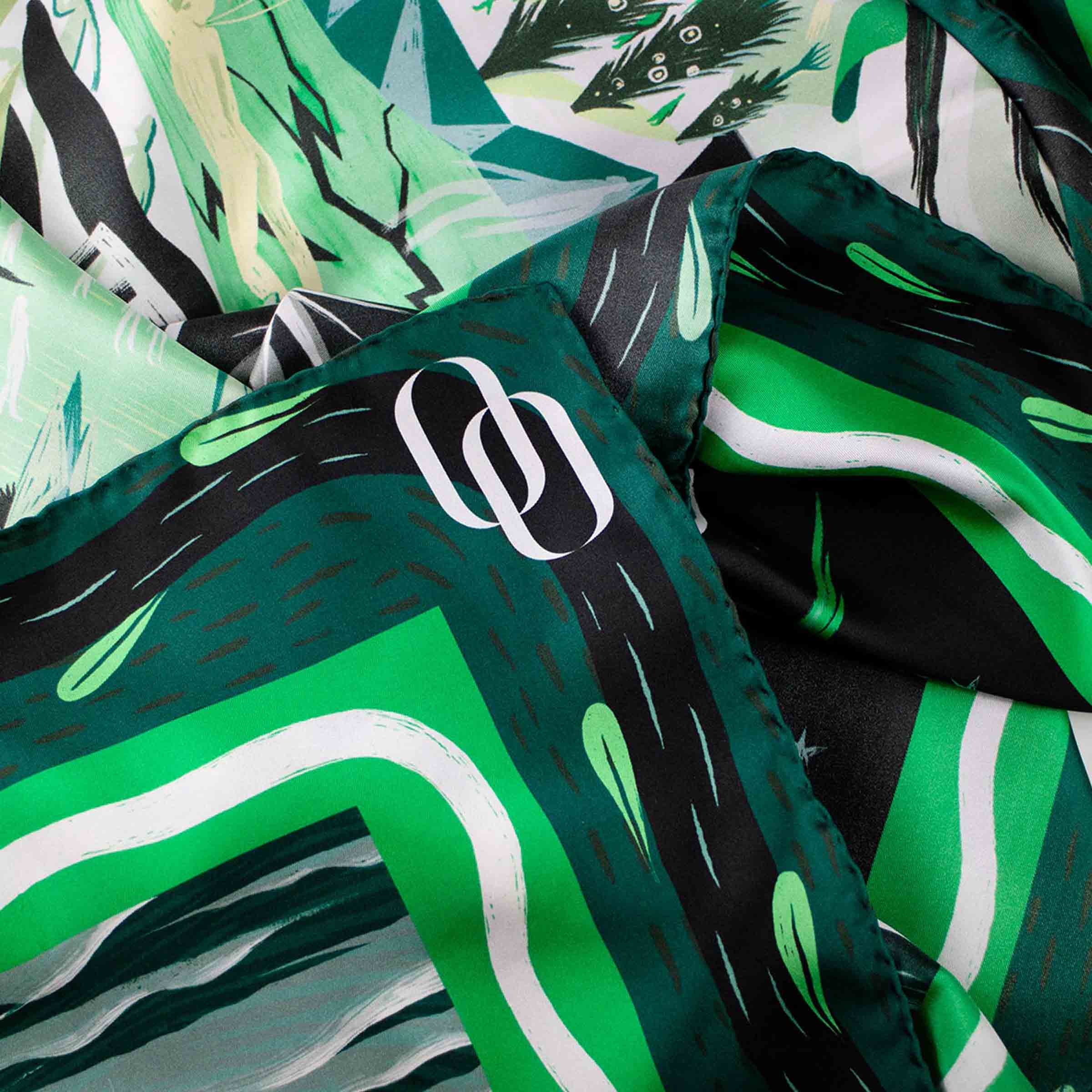 Silk Twill Stole PURGATORIO by Marco Brancato for Orequo、mySite、neckold