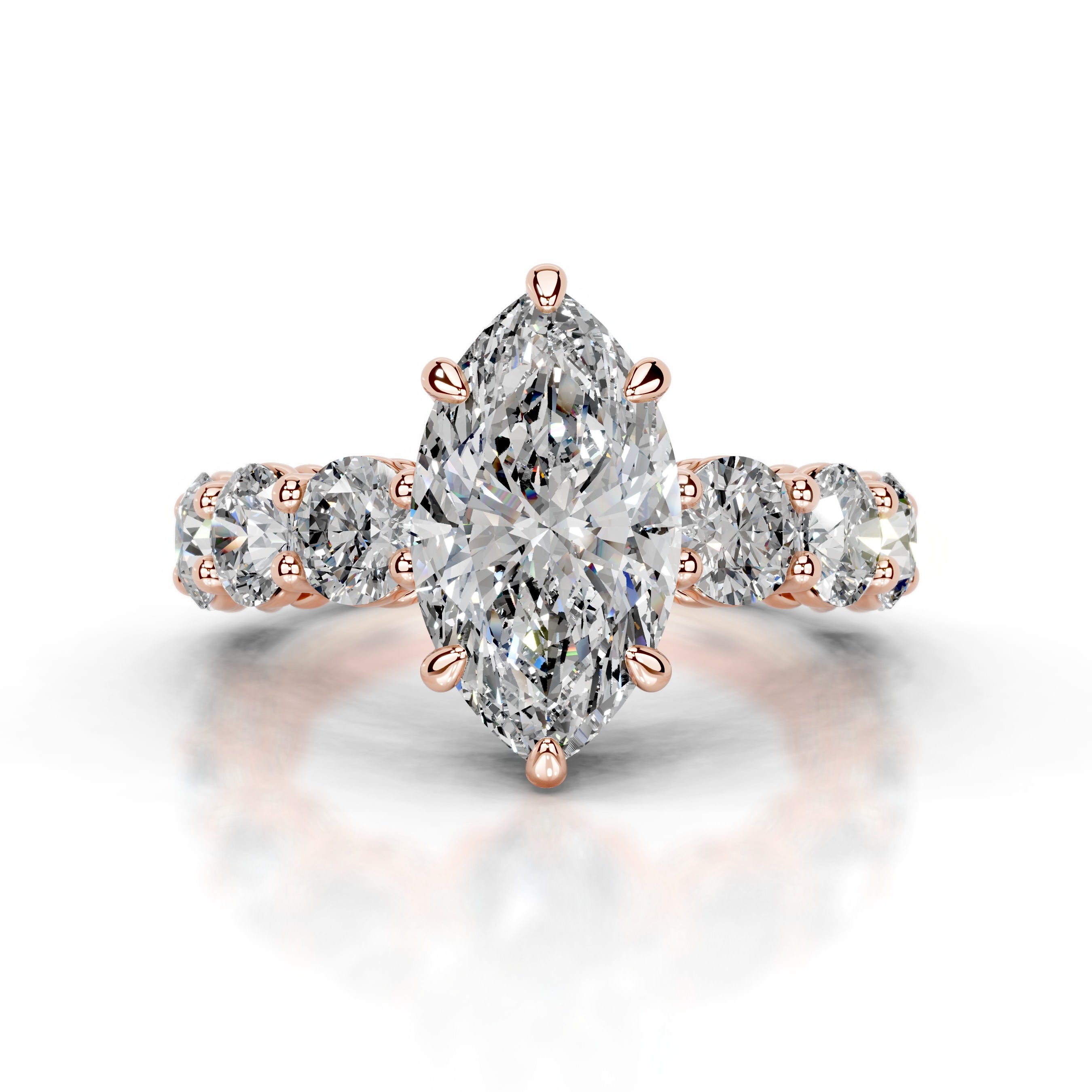 Odin Diamond Engagement Ring - 14K Rose Gold、mySite、hinf8tx79