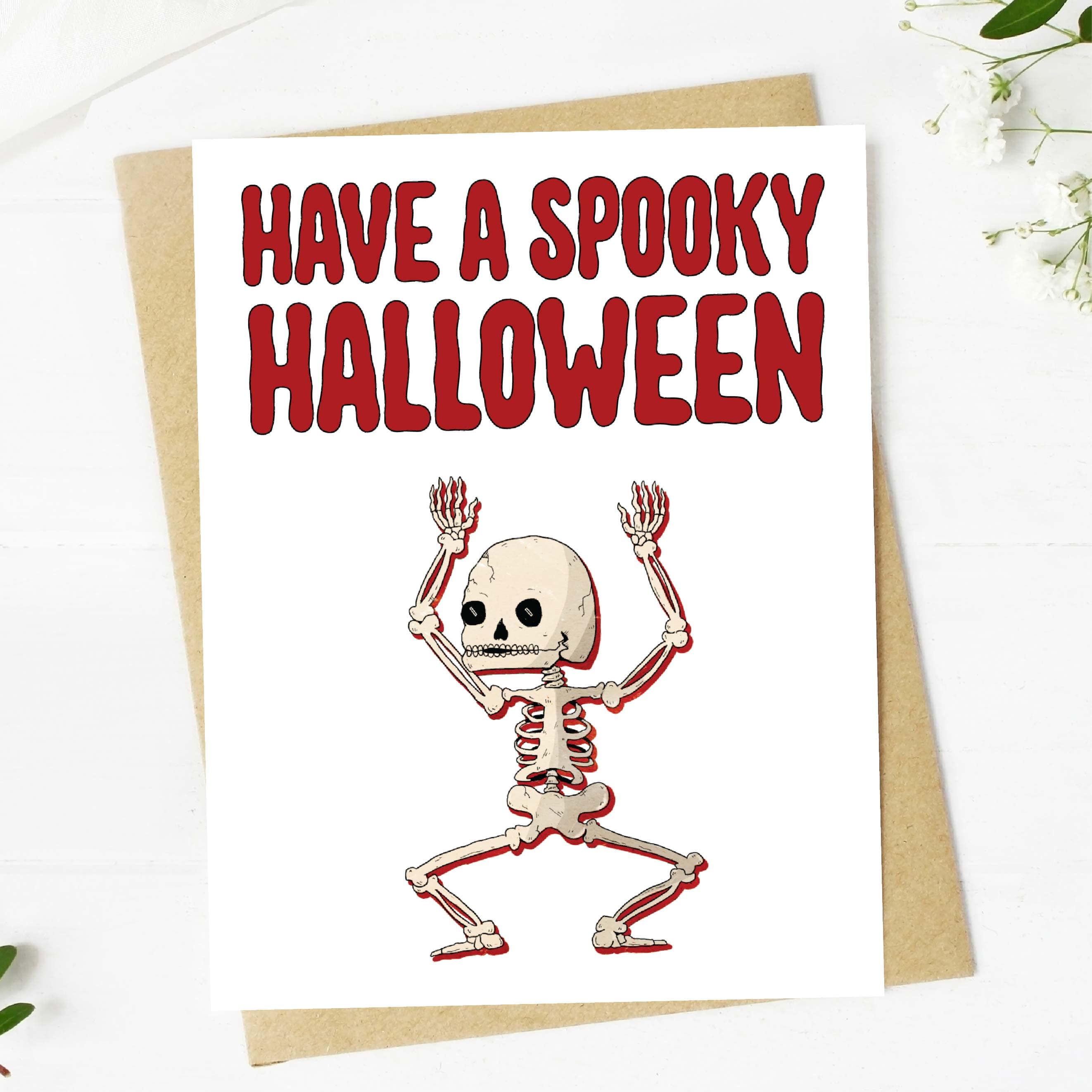 Have A Spooky Halloween Skeleton Card、mySite、ghnorth