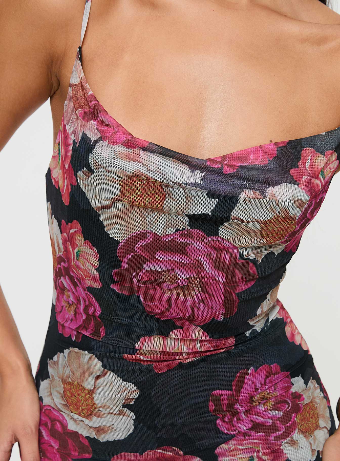 Auley Maxi Dress Multi / Red Floral、mySite、solidvoid