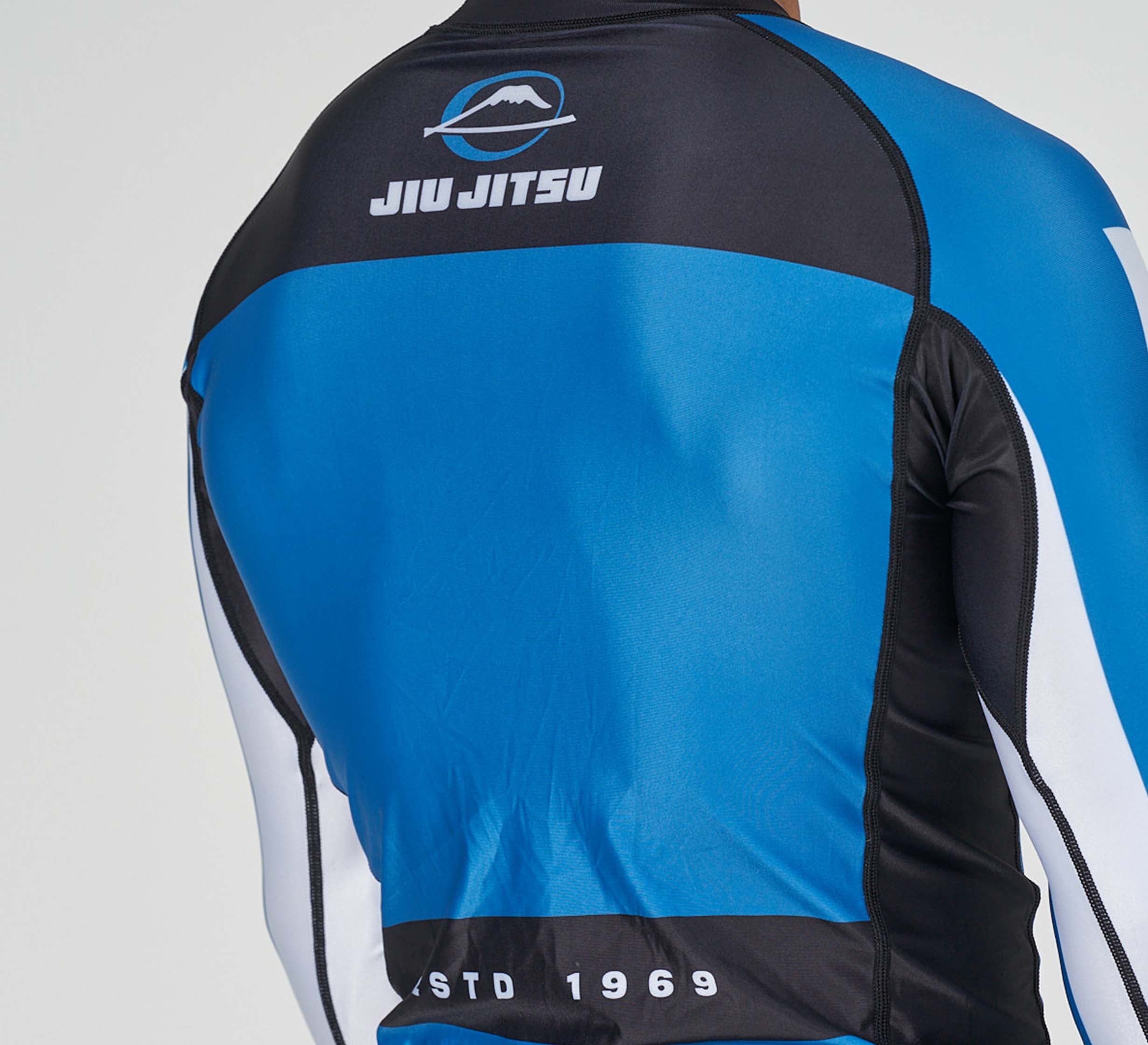 Jiu Jitsu Script Flex Lite Long Sleeve Rashguard Blue、mySite、gigharbornorthrealestate
