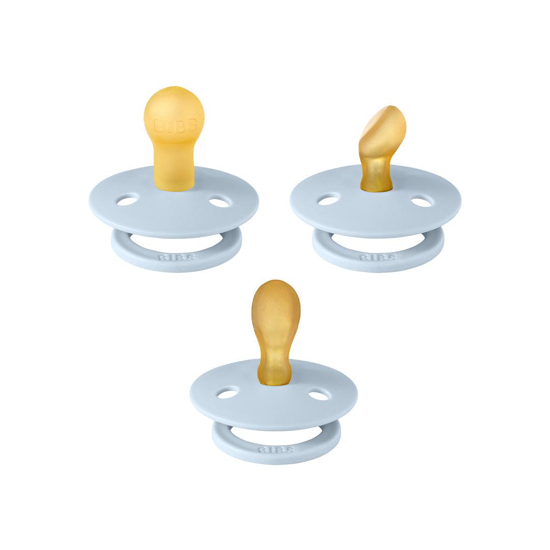  BIBS Try-It Colour Pacifiers - 3 Pack - Baby Blue、mySite、merchandisen