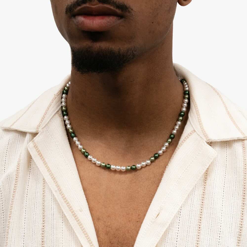 6MM Semi-Green Pearl Necklace、mySite、hinf8tx79