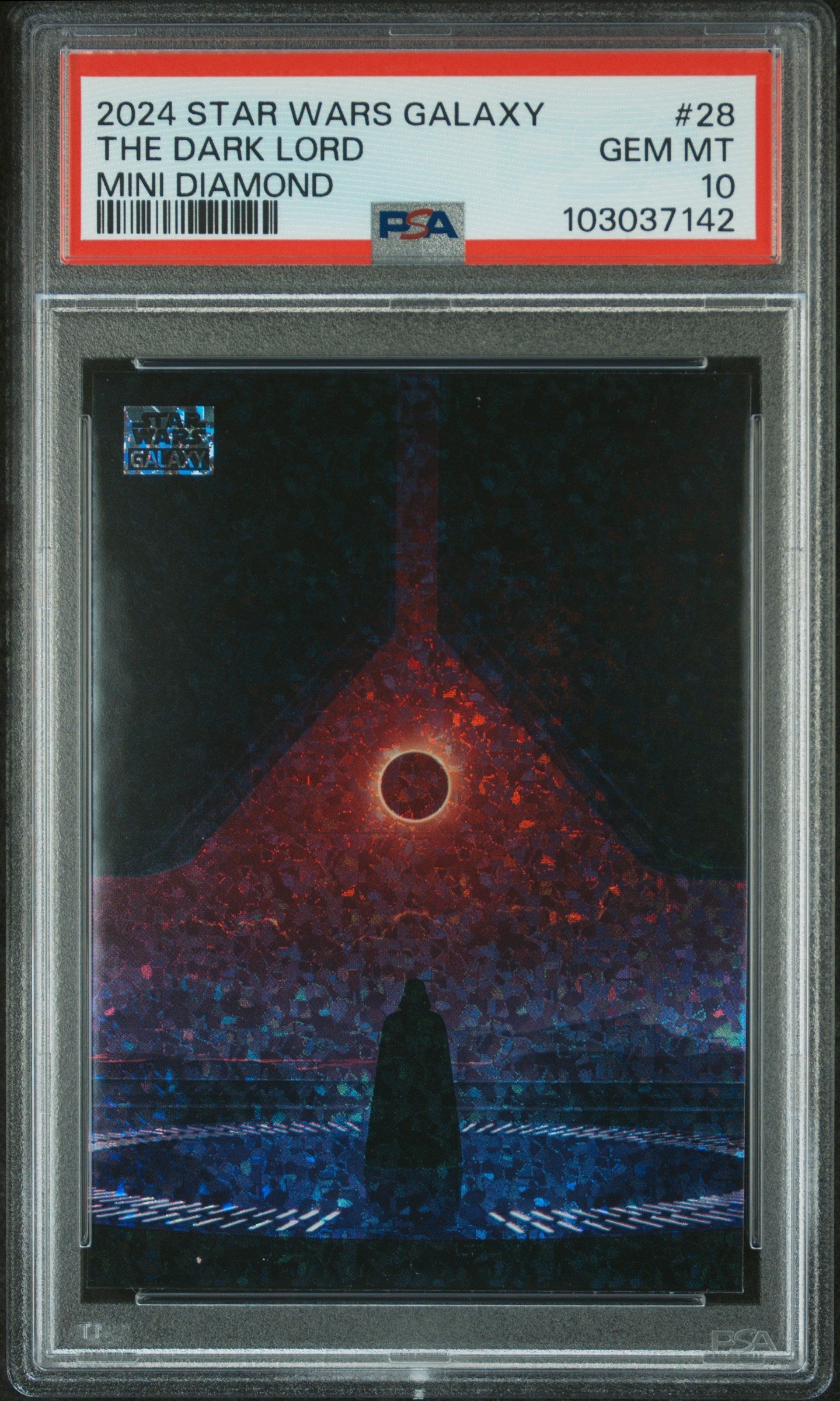 The Dark Lord #28 Mini Diamond PSA 10 Topps Chrome Star Wars Galaxy 2024、mySite、waistdrama