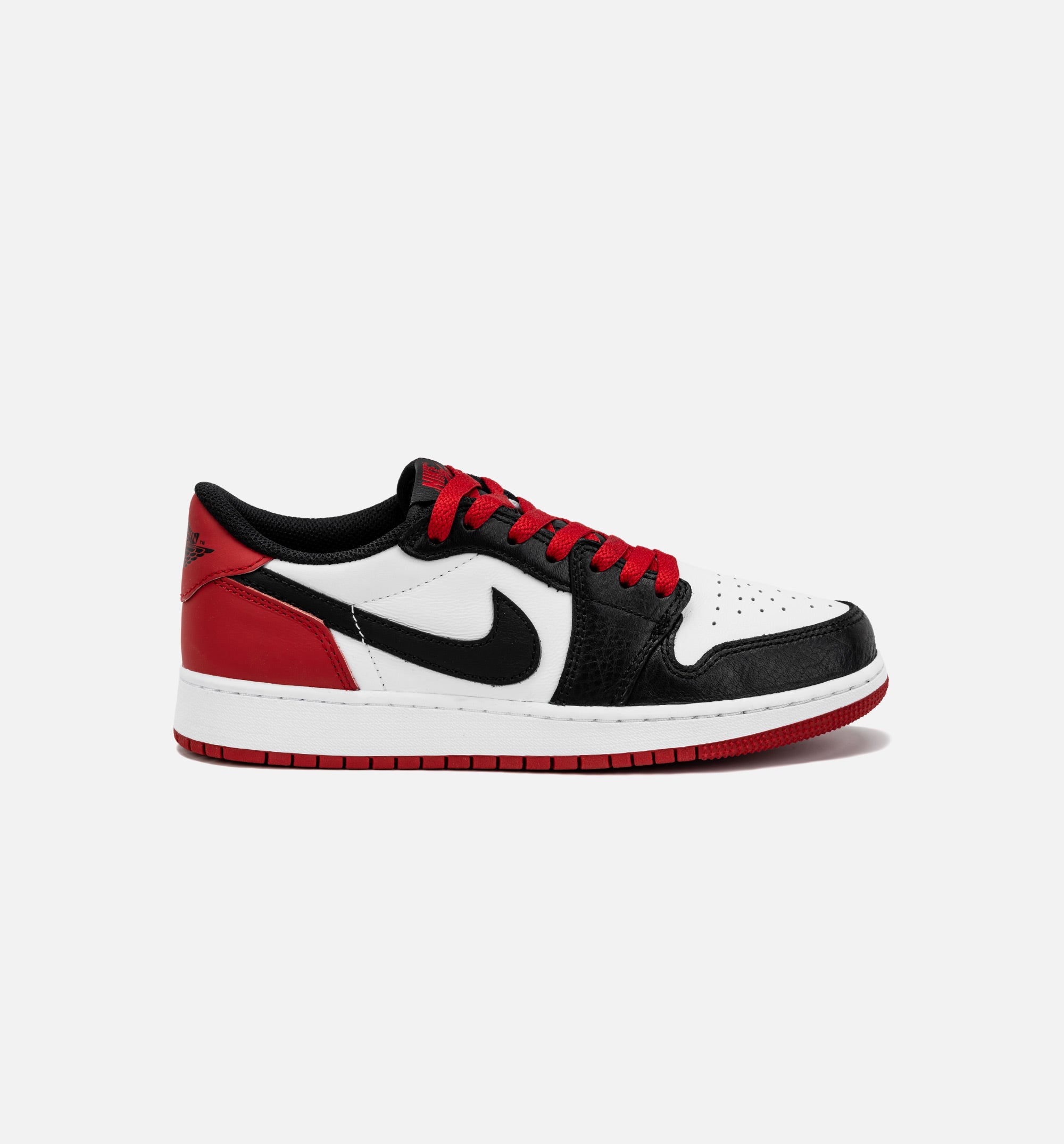 Air Jordan 1 Retro Low OG Black Toe Grade School Lifestyle Shoe - White/Red Free Shipping、mySite、dreamappss