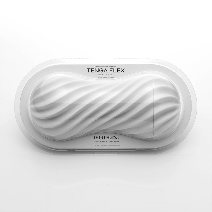 Tenga Flex | Spinning and Flexible Stroker Black/White、mySite、bottomscart