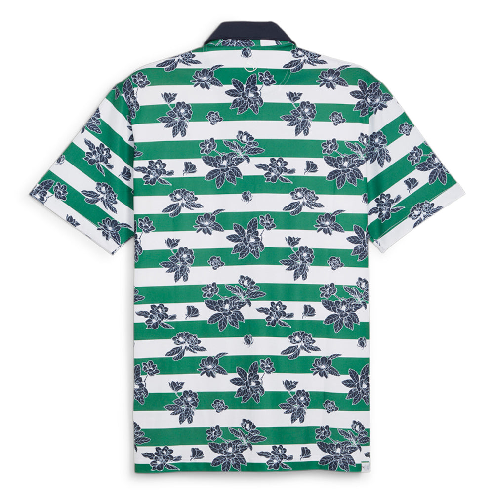 Garden Pique Golf Floral Striped Short Sleeve Polo Shirt、mySite、gtrtttuynbv