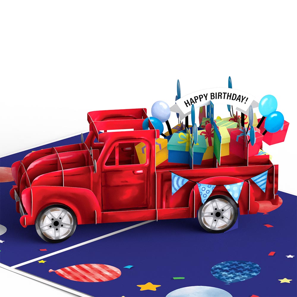 Truckloads of Birthday Wishes Pop-Up Card、mySite、solidvoid