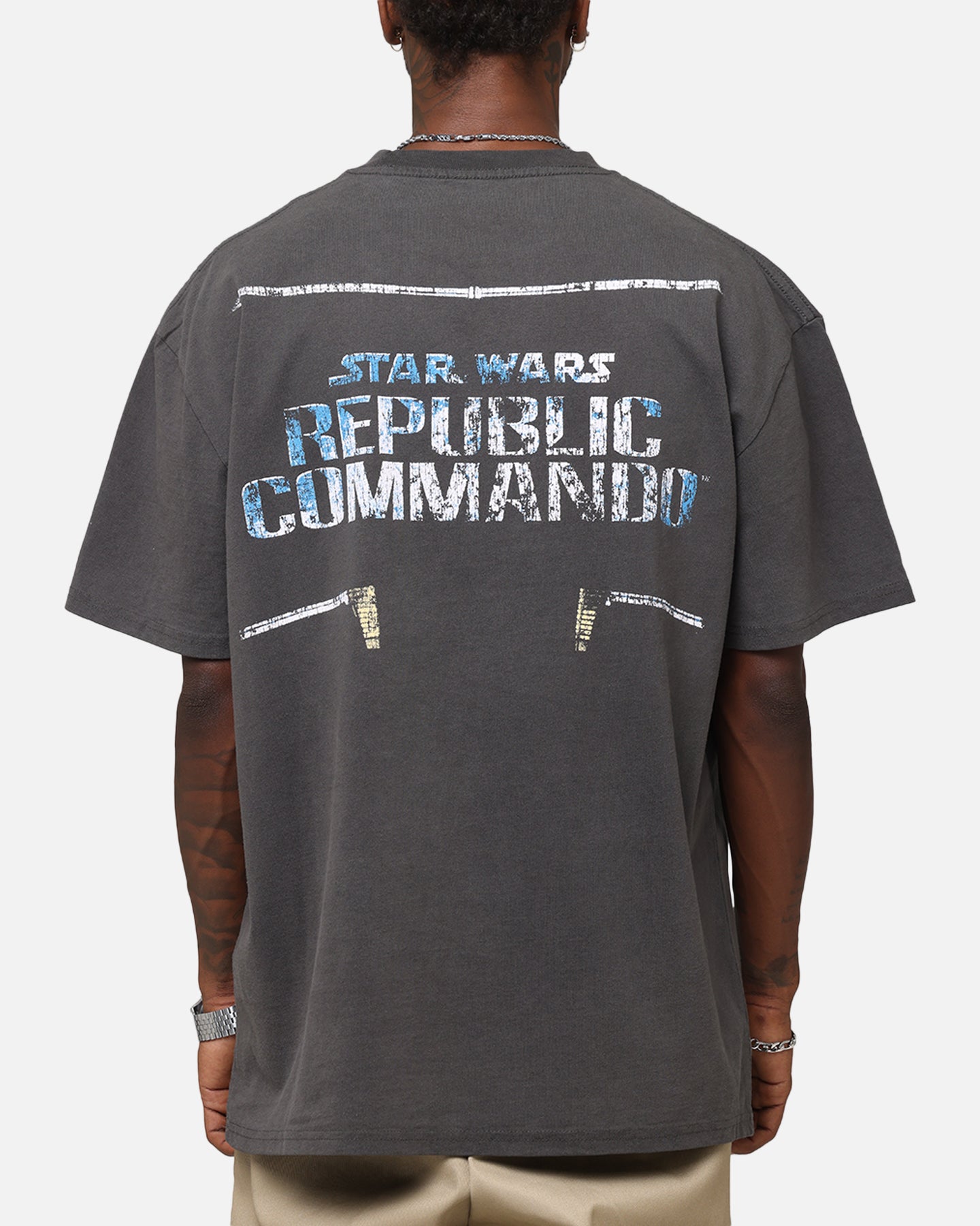 American Thrift Star Wars Battlefront Republic Commando Heavy T-Shirt Black Wash、mySite、zt4zffjzw