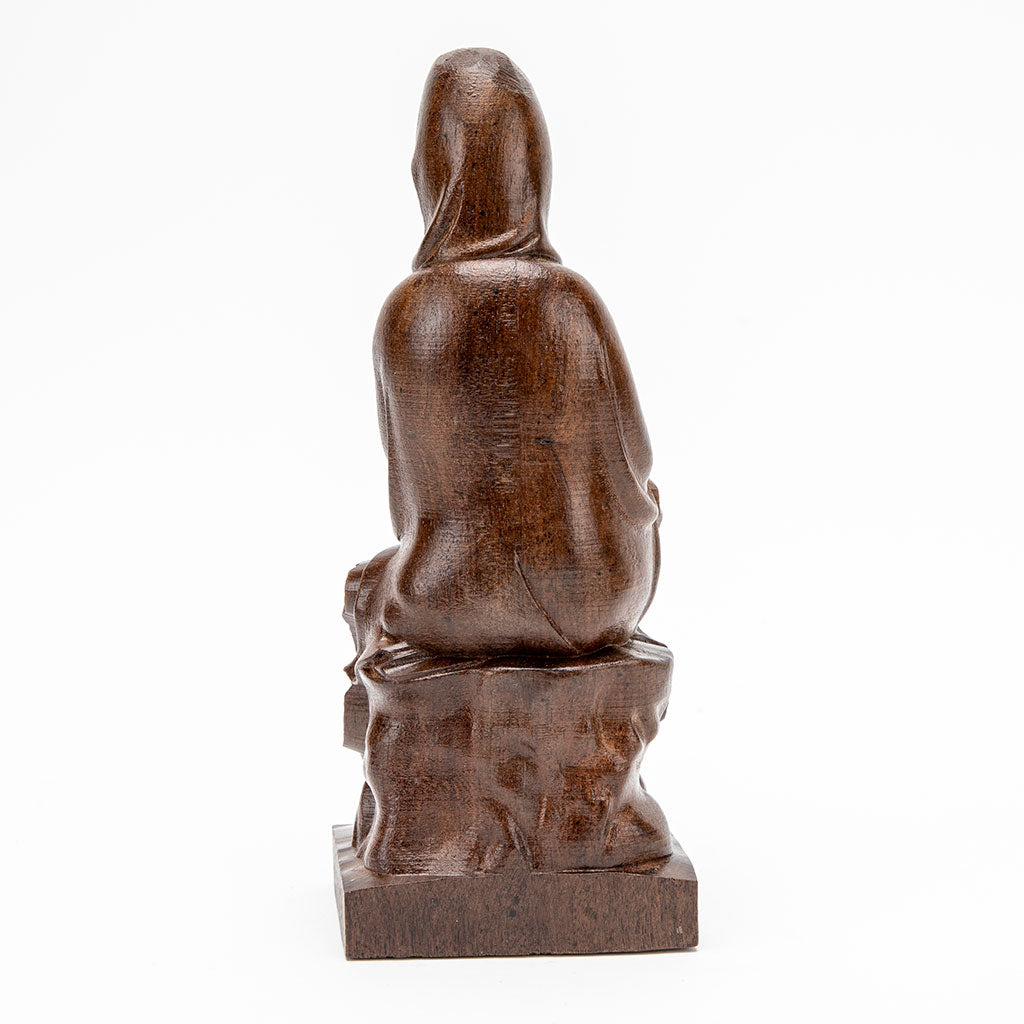 Wooden Kuan Yin with Scepter Statue - 9、mySite、topwebapps