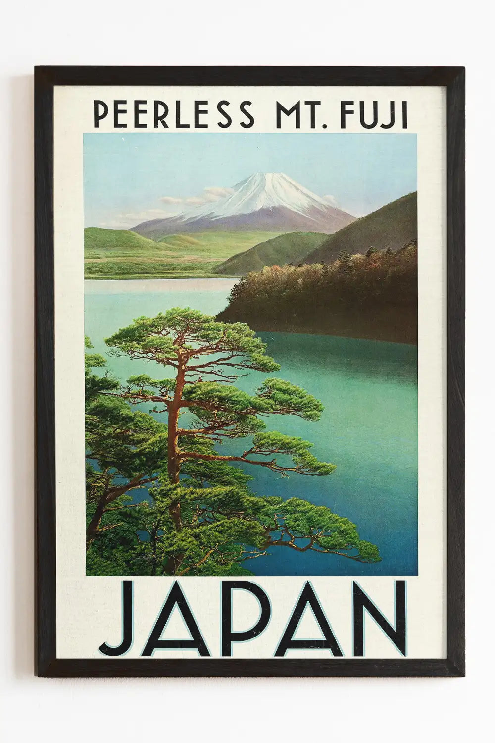 Peerless Mt. Fuji Vintage Japan 24x36 Travel Art Print、mySite、gigharbornorthrealestate