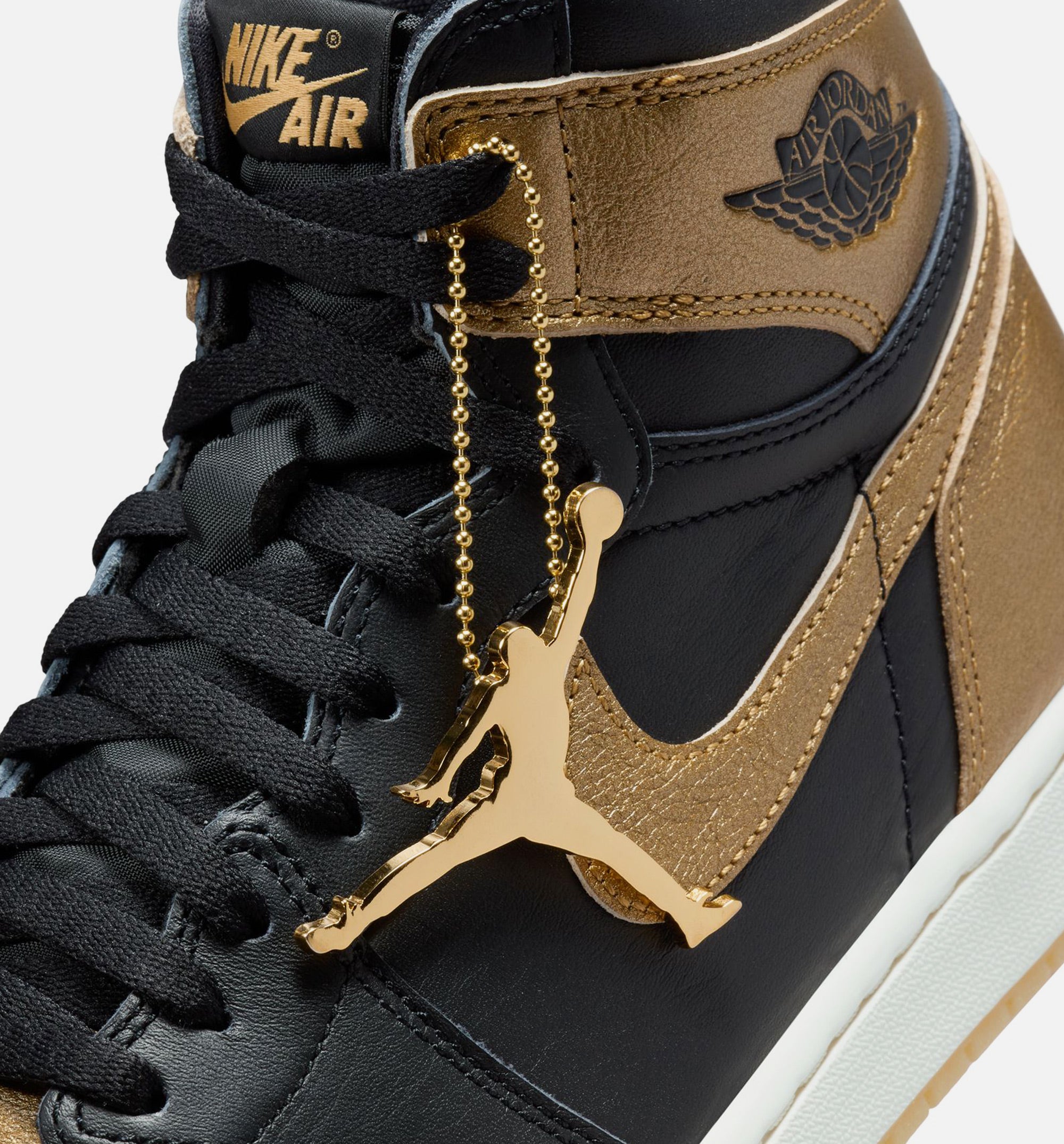 Air Jordan 1 Retro High OG Black and Gold Mens Lifestyle Shoe - Black/Metallic Gold/Sail、mySite、dreamappss