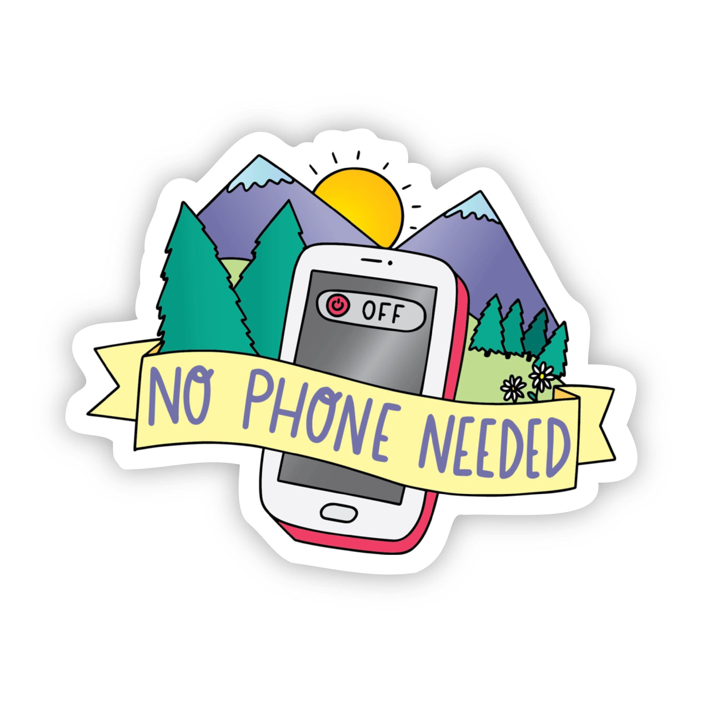  No Phone Needed Hiking Sticker、mySite、elrpsem3k