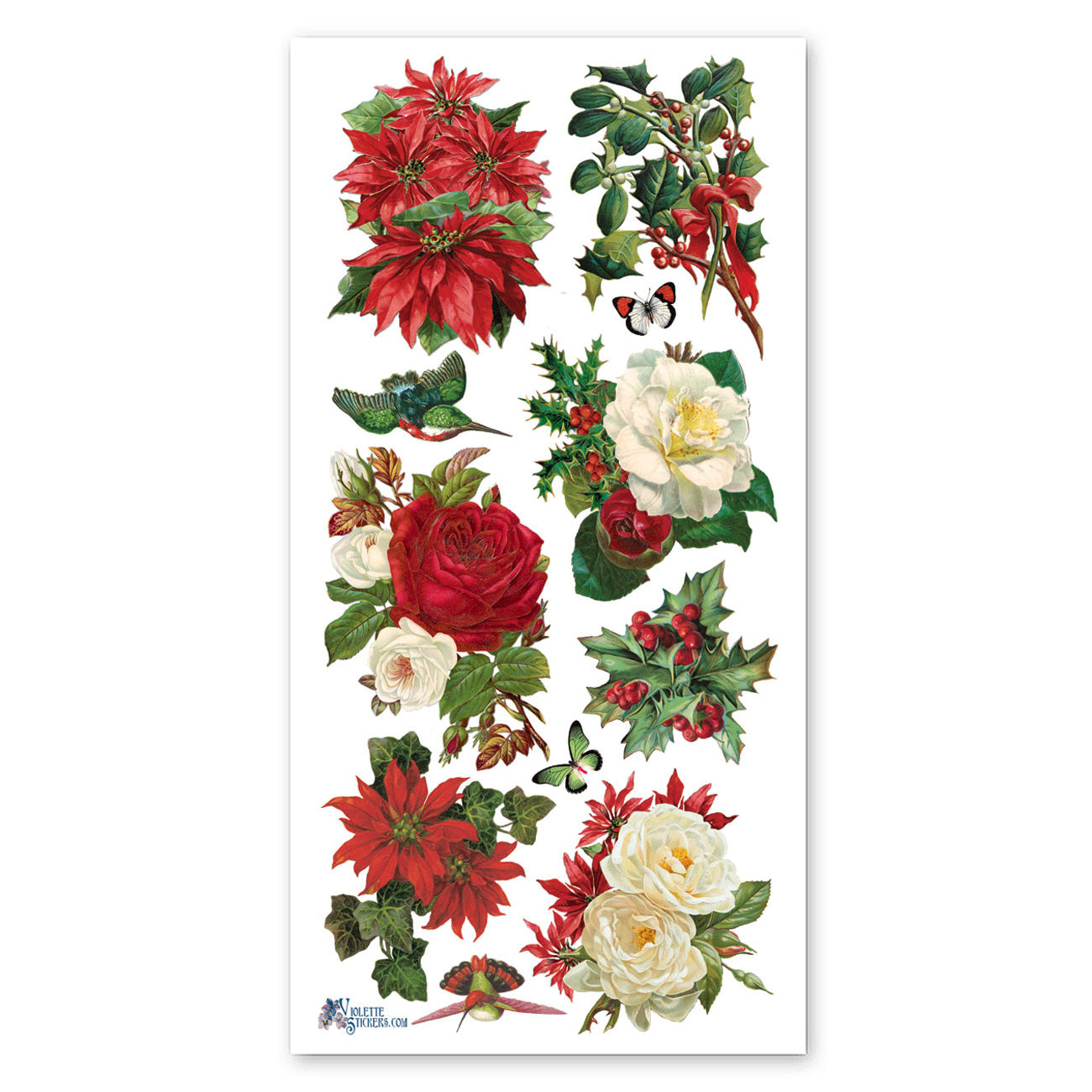  Christmas Roses and Greens Stickers、mySite、ghnorth