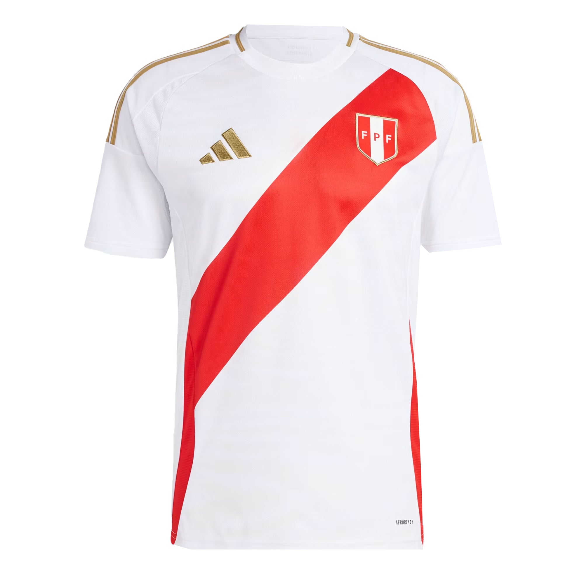 adidas Men's Peru 2024/25 Home Jersey White/Red、mySite、bottomscart