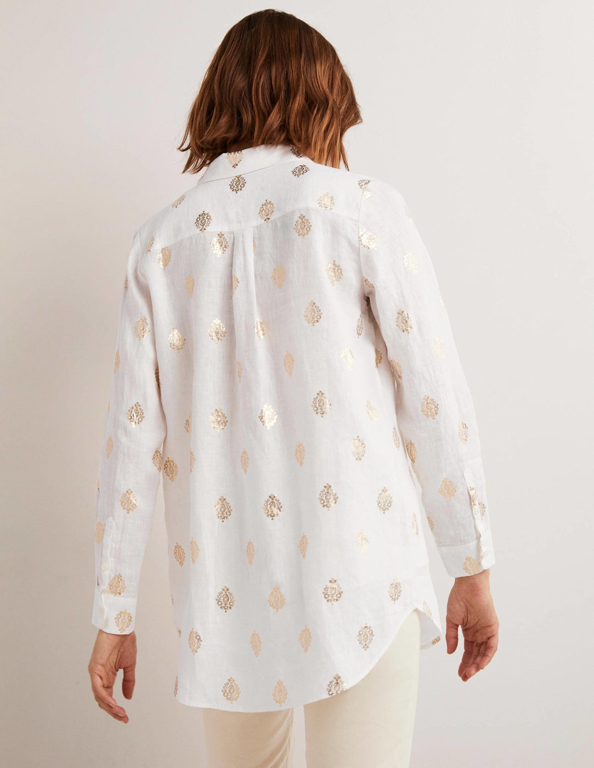  Linen Shirt-Ivory, Opulent Paisley、mySite、ashleygrahame