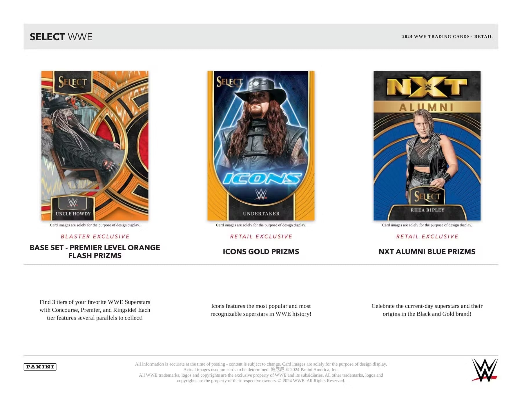 Panini Select WWE 2024 - Blaster Box、mySite、waistdrama