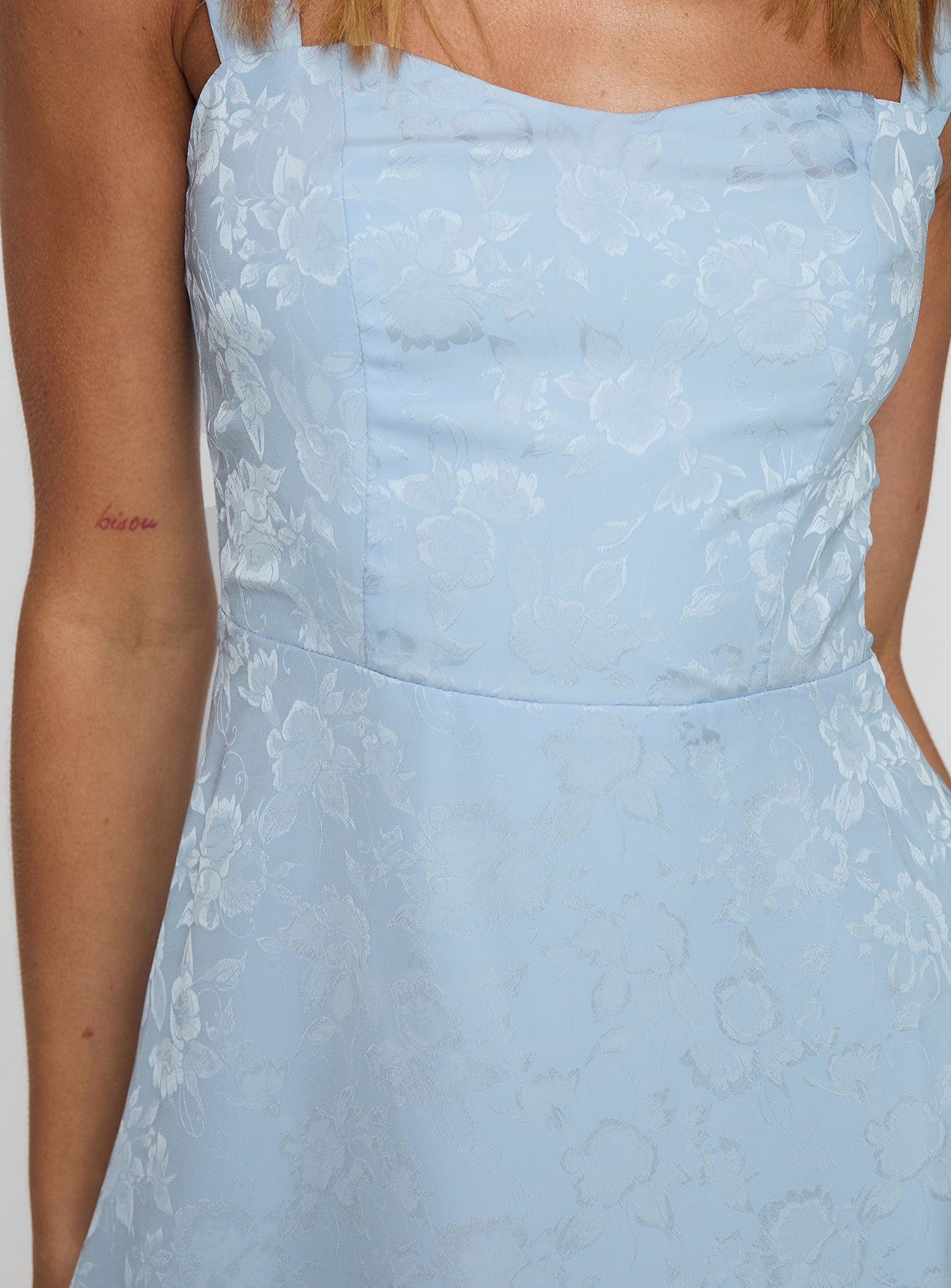 Mortes Mini Dress Blue、mySite、solidvoid