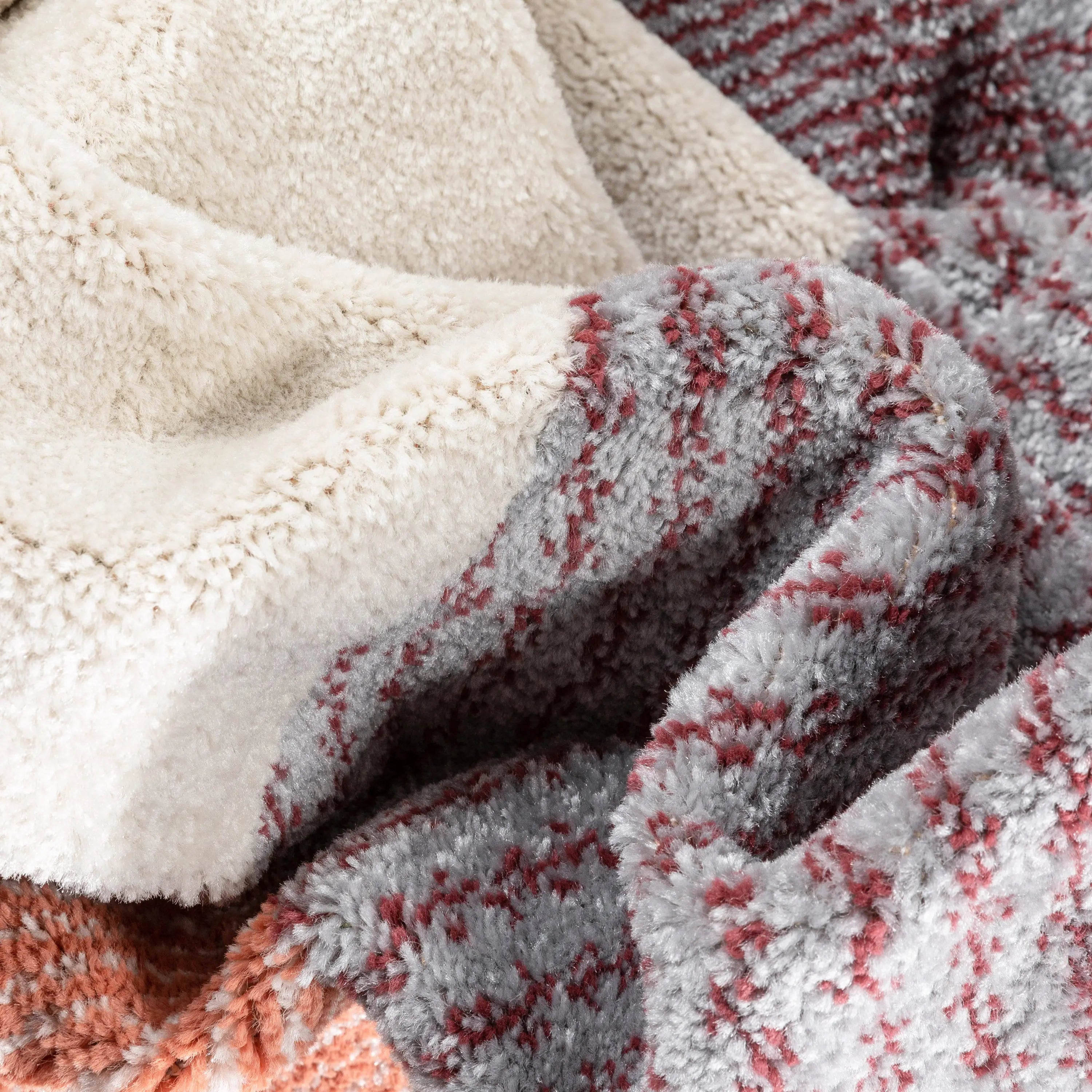 Wilma Modern Geometric Squares Blush Grey Rug、mySite、gigharbornorthrealestate