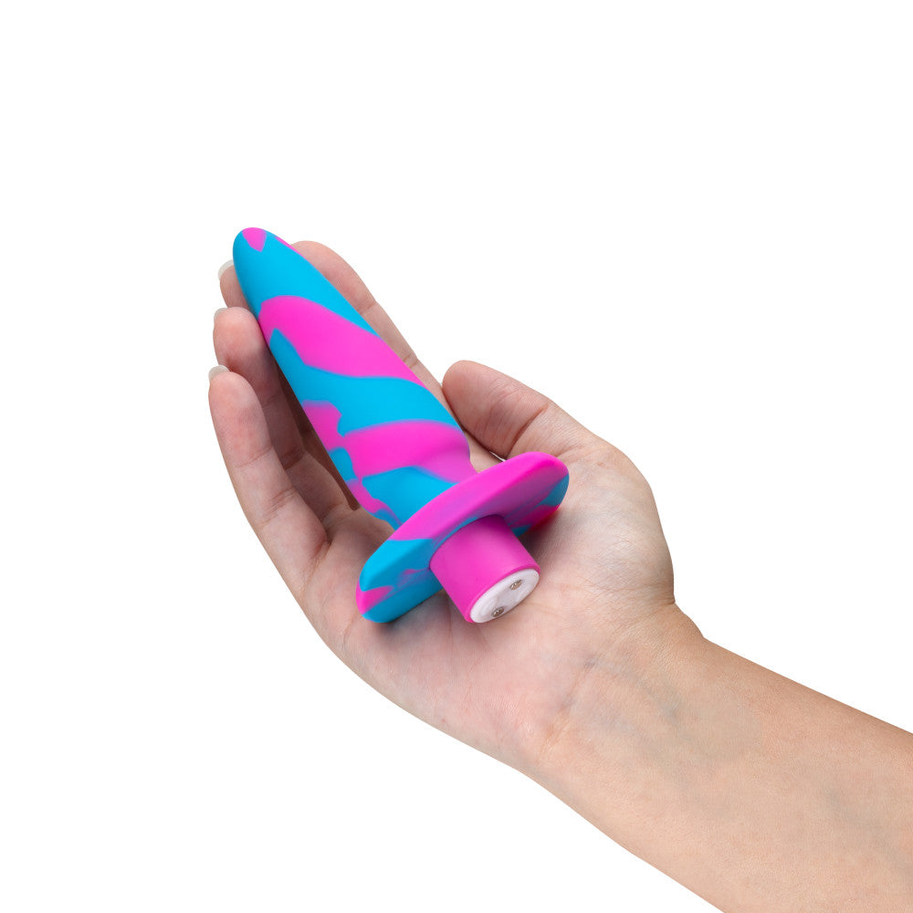 Avant By Blush® | Vibrotize Fuchsia: Artisan 5 Inch Powerful Vibrating Stayput™ Butt Plug - Elegantly Made with Smooth Ultrasilk® Purio™ Silicone、mySite、bottomscart