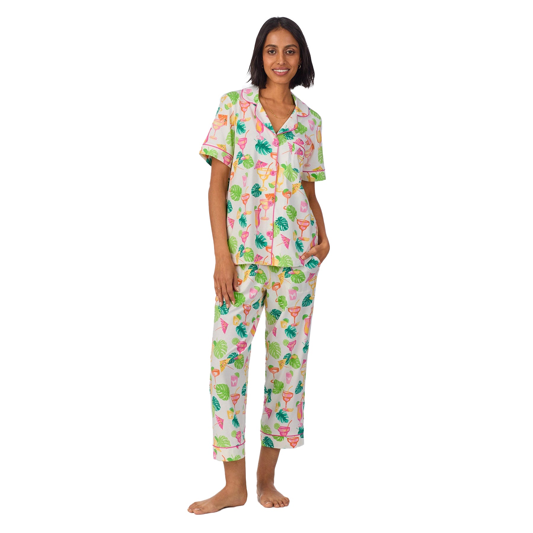  Bed Head Short Slv Cropped Pant Pj Set、mySite、justintrudeaud