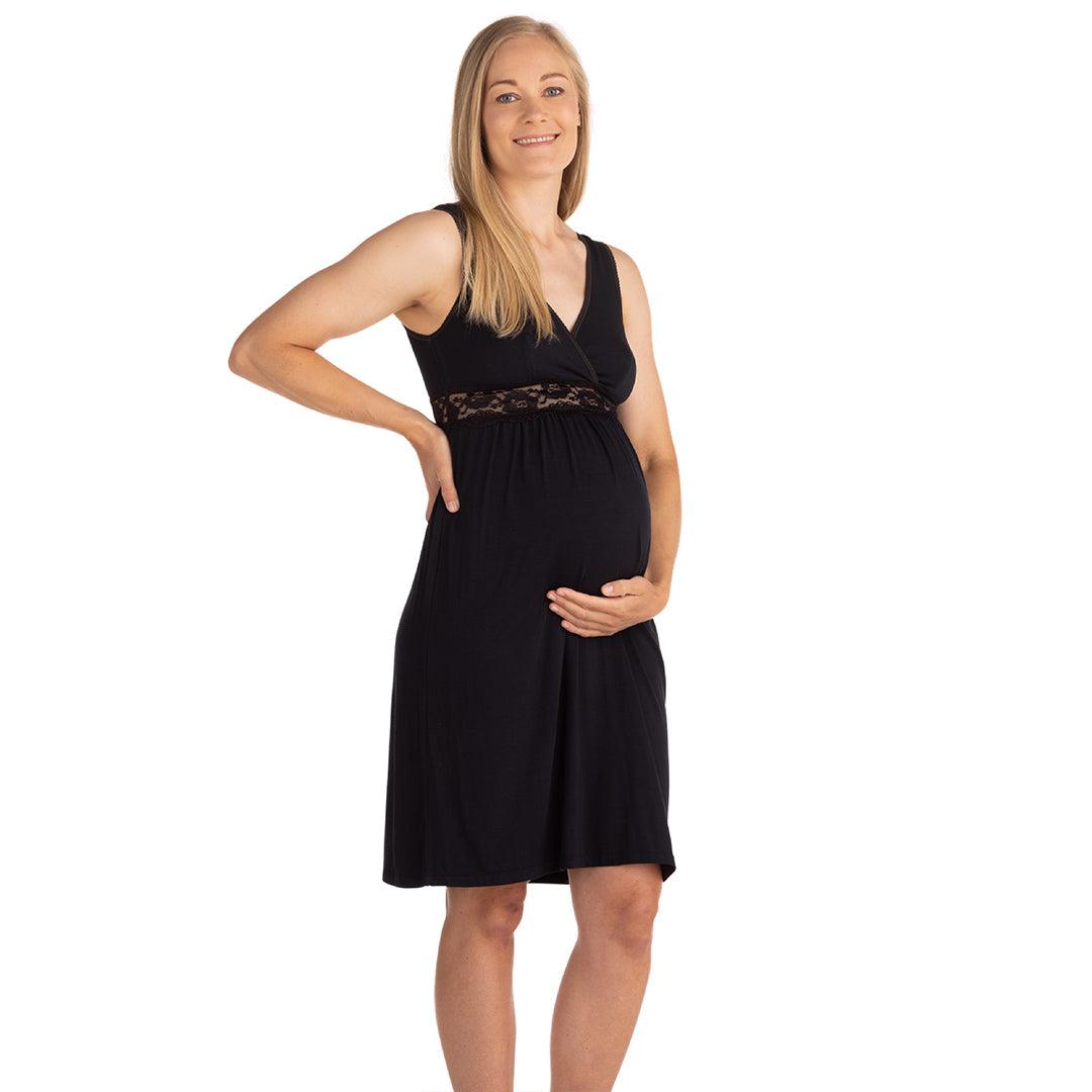 Carriwell Maternity & Nursing Nightie - Black、mySite、merchandisen