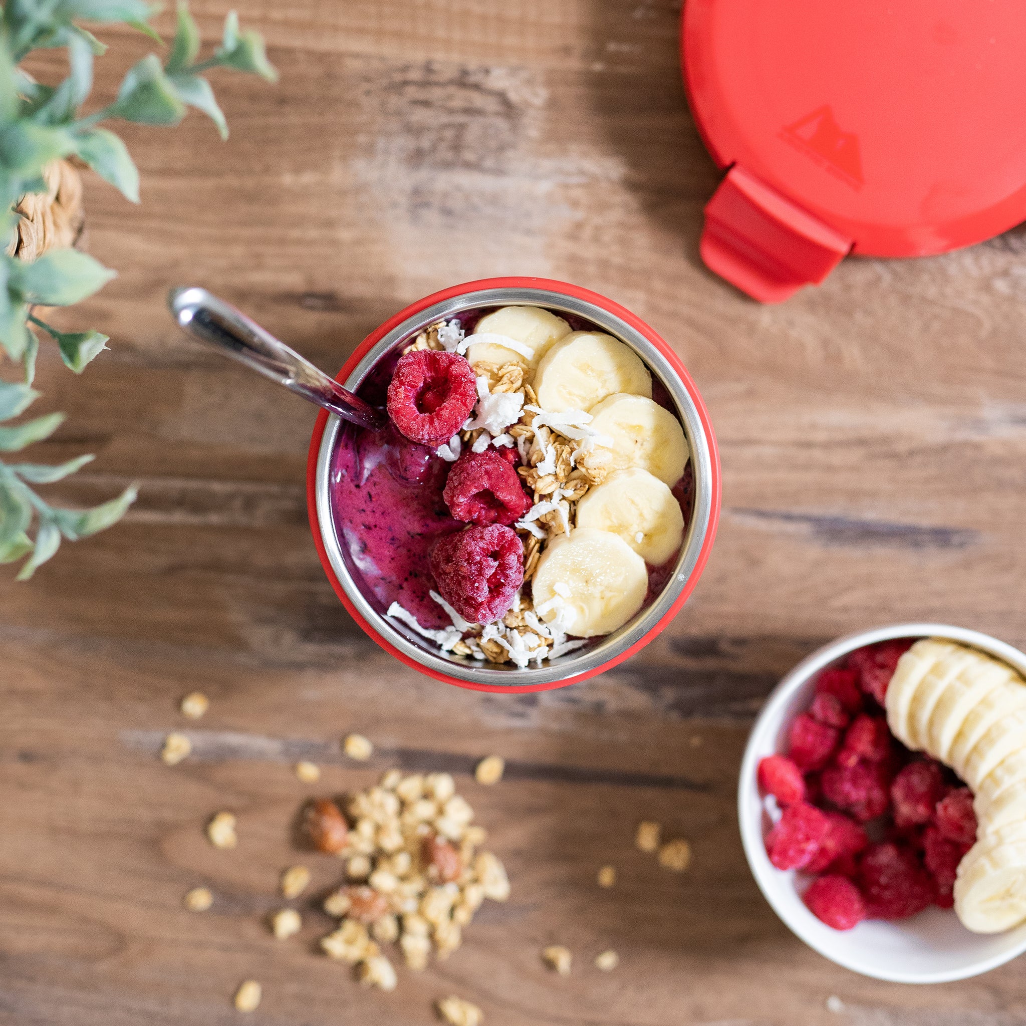 Leak Proof 16oz Thermal Bowl With Safe & Easy 4-Lock Lid、mySite、noshort