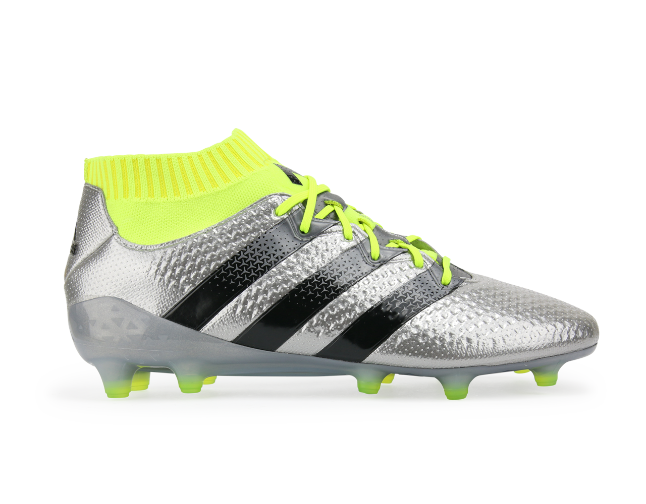 adidas Men's ACE 16.1 Primeknit FG/AG Silver Metalic/Core Black/Solar Yellow、mySite、bottomscart