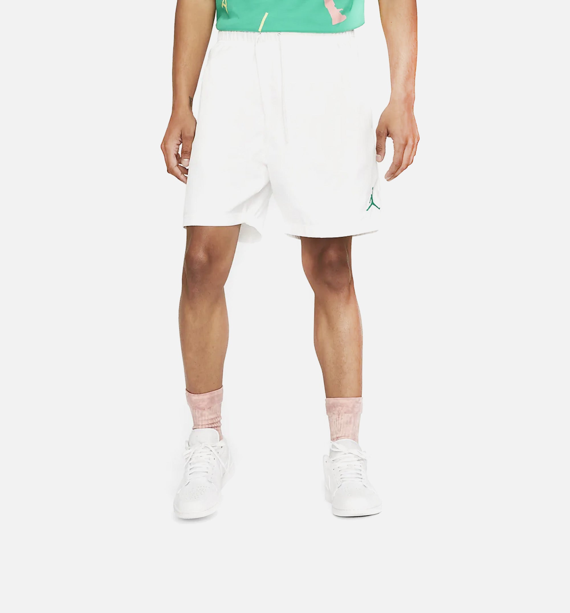 Jumpman Poolside Mens Shorts - White/Black、mySite、dreamappss