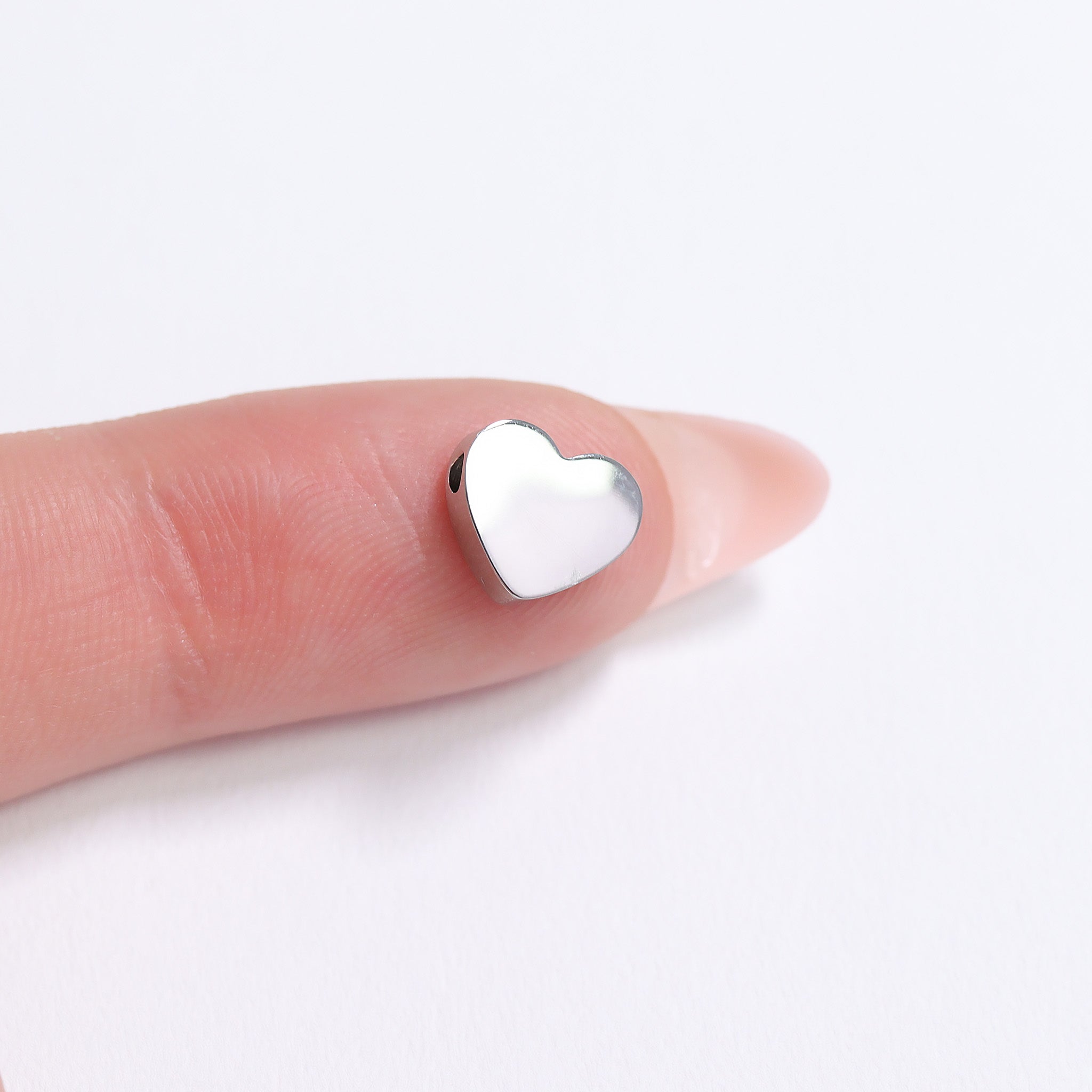 18K PVD Coated Stainless Steel Mini Heart Bead Pendant / SBB0346、mySite、dreamappss