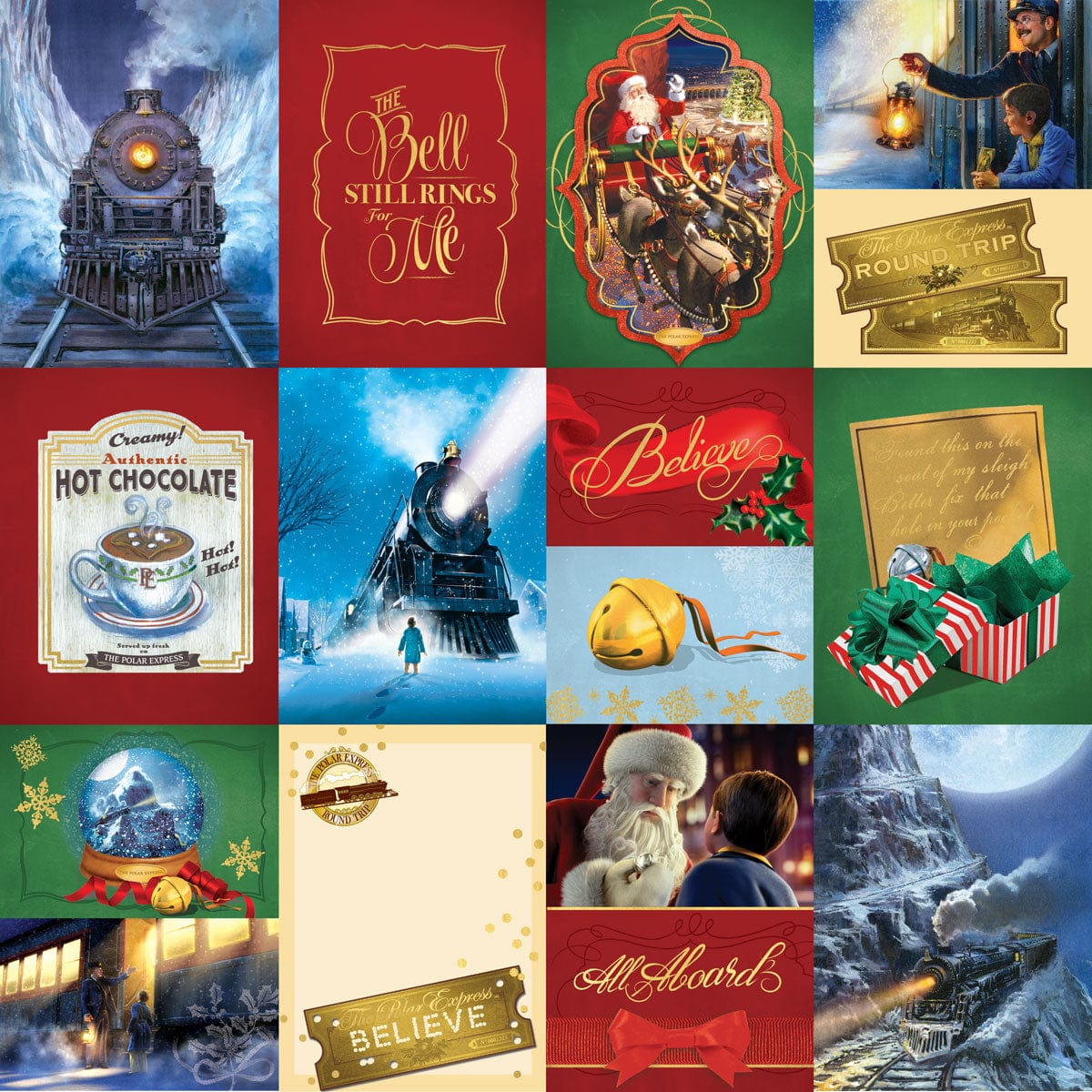  Scrapbook Paper - The Polar Express - All Aboard Tags、mySite、ghnorth