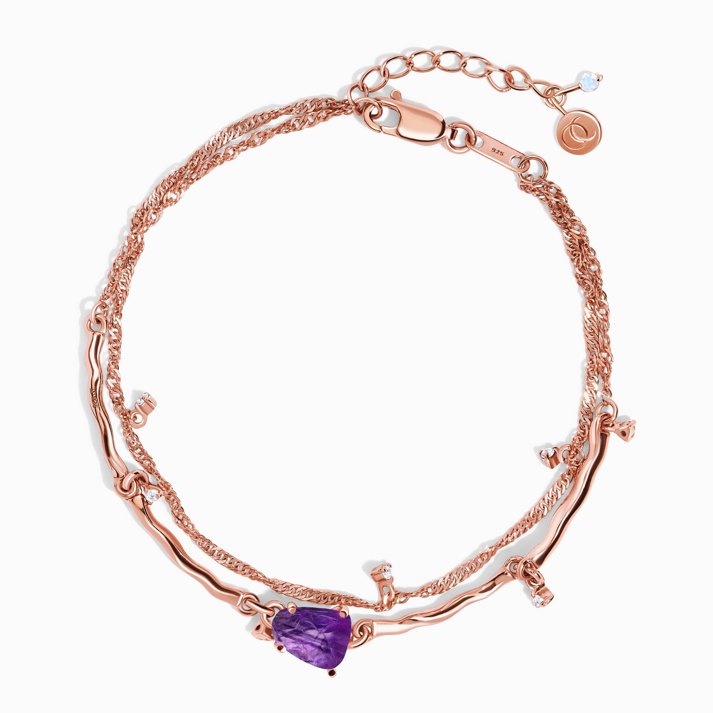 Raw Crystal Bracelet - Flow Amethyst、mySite、hinf8tx79