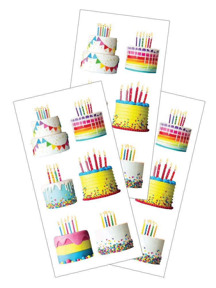  Decorative Stickers - Birthday Cakes with Candles、mySite、ghnorth