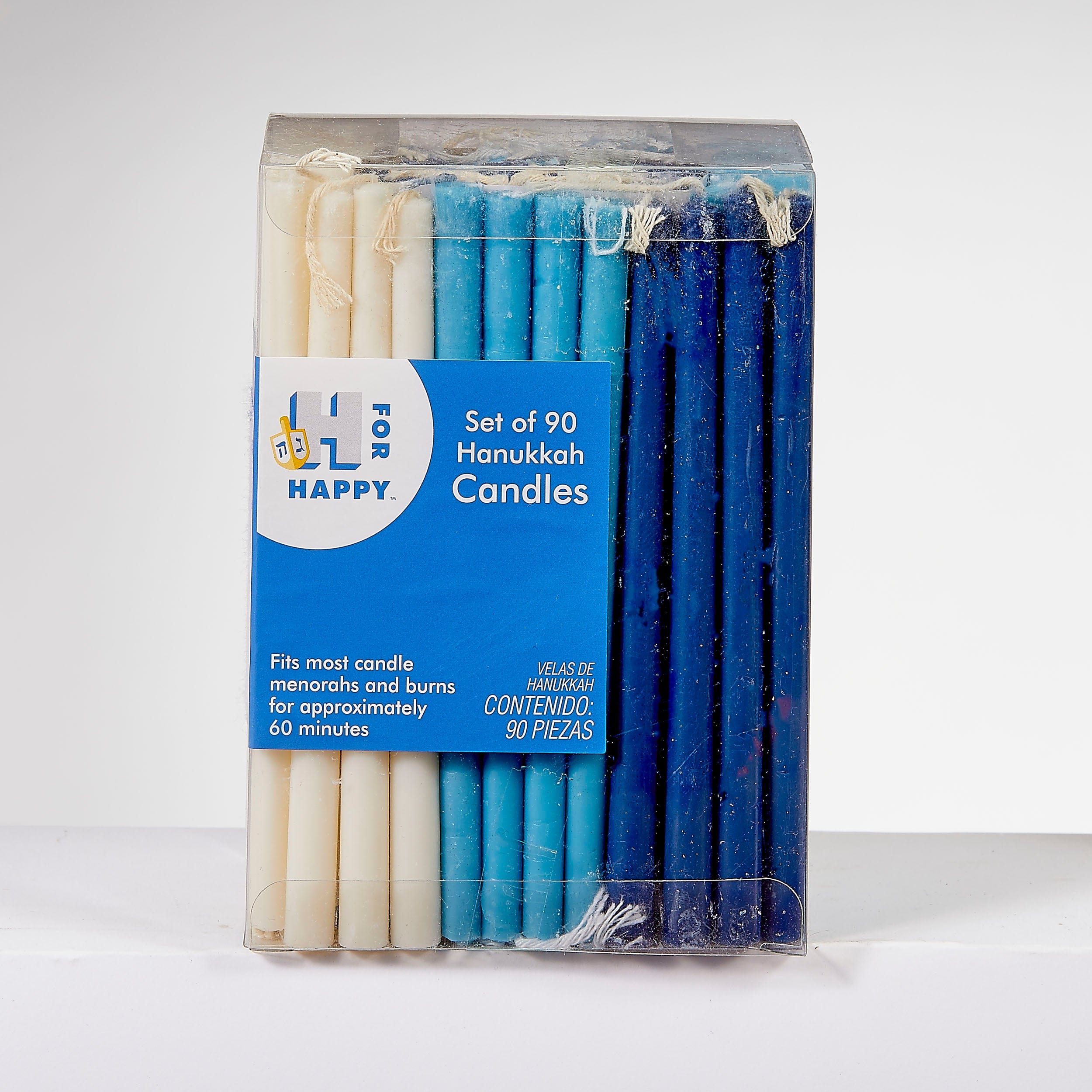 Deluxe 90 Hanukkah Candles Value Pack - Blue and White、mySite、topwebapps