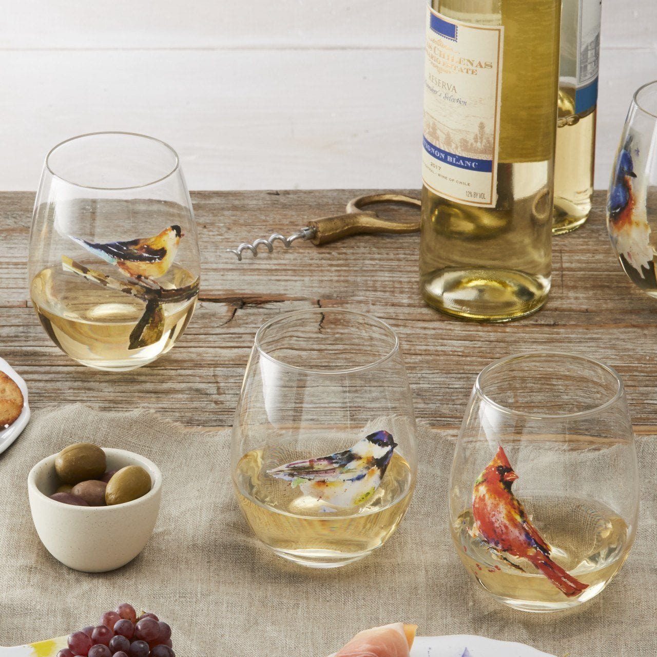 Stemless Wine Glasses-Glorious Nature and Horse Inspired Artwork *、mySite、g9winljtr