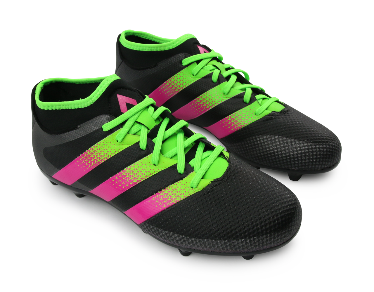 adidas Men's ACE 16.3 Primemesh FG/AG Black/Solar Green/Shock Pink、mySite、bottomscart