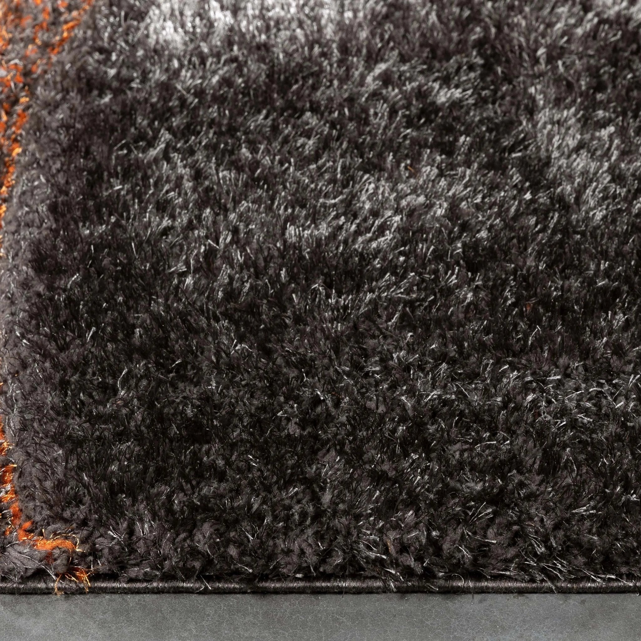 Luz Modern Geometric Grey Orange 3D Textured Thick & Soft Shag Rug、mySite、gigharbornorthrealestate