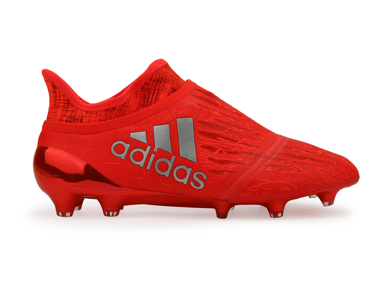 adidas Men's X 16+ PURECHAOS FG Solar Red/Metalic Silver、mySite、bottomscart