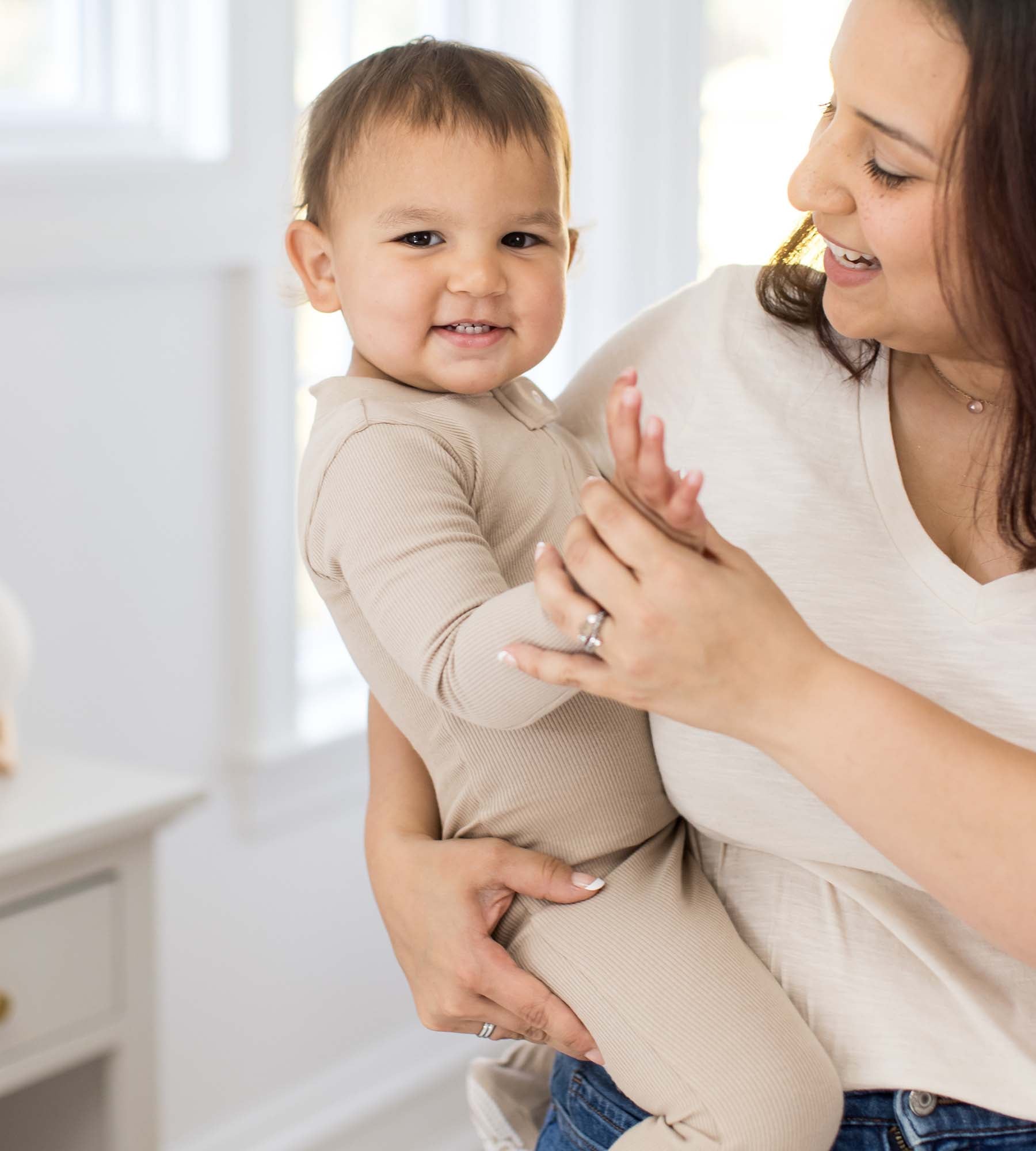 Solid Rib Organic Cotton Two-Piece Pajamas - Hummus、mySite、g9winljtr