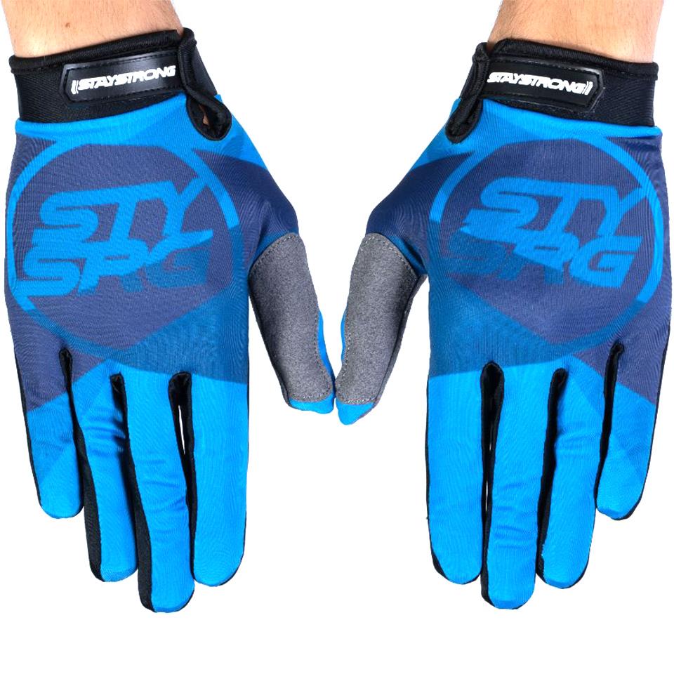  Stay Strong Tricolour Gloves - Blue、mySite、merchandisen