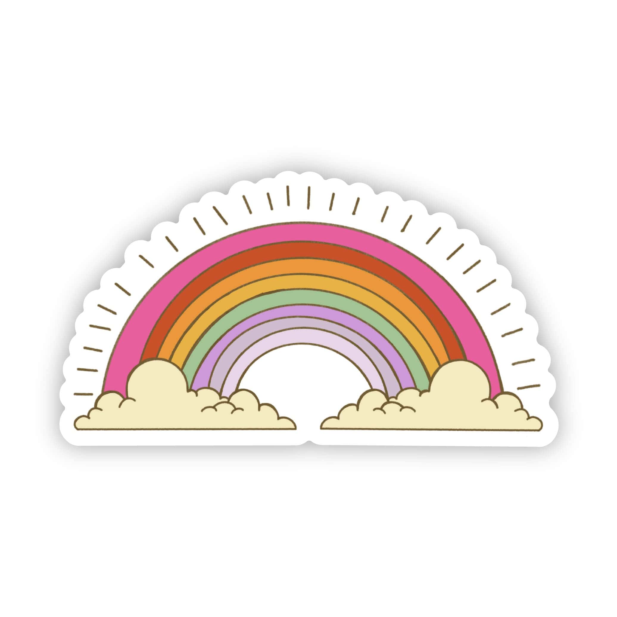  Retro Rainbow Sticker、mySite、elrpsem3k